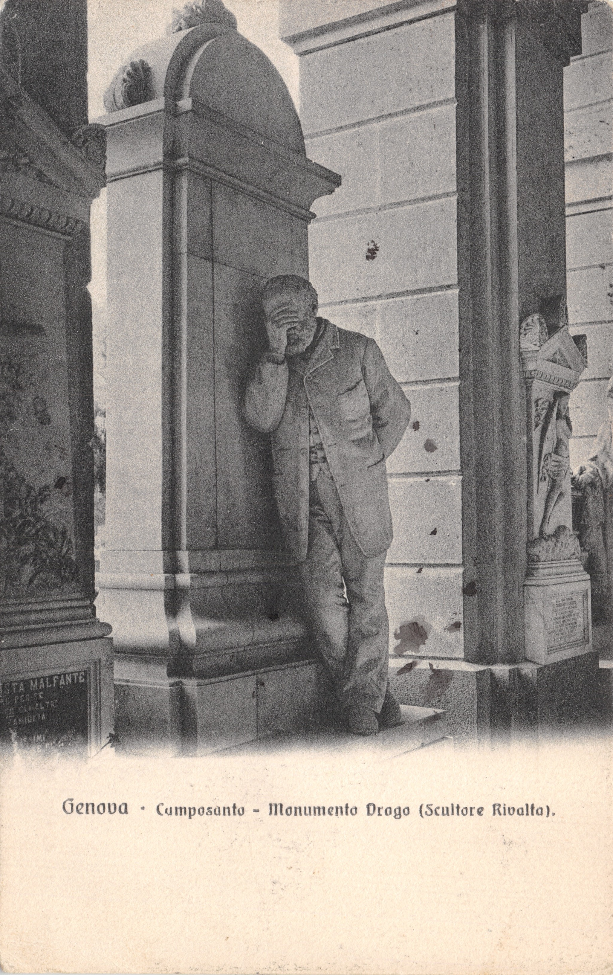 Genova - Camposanto - Monumento a Drago (Scultore Rivolta)