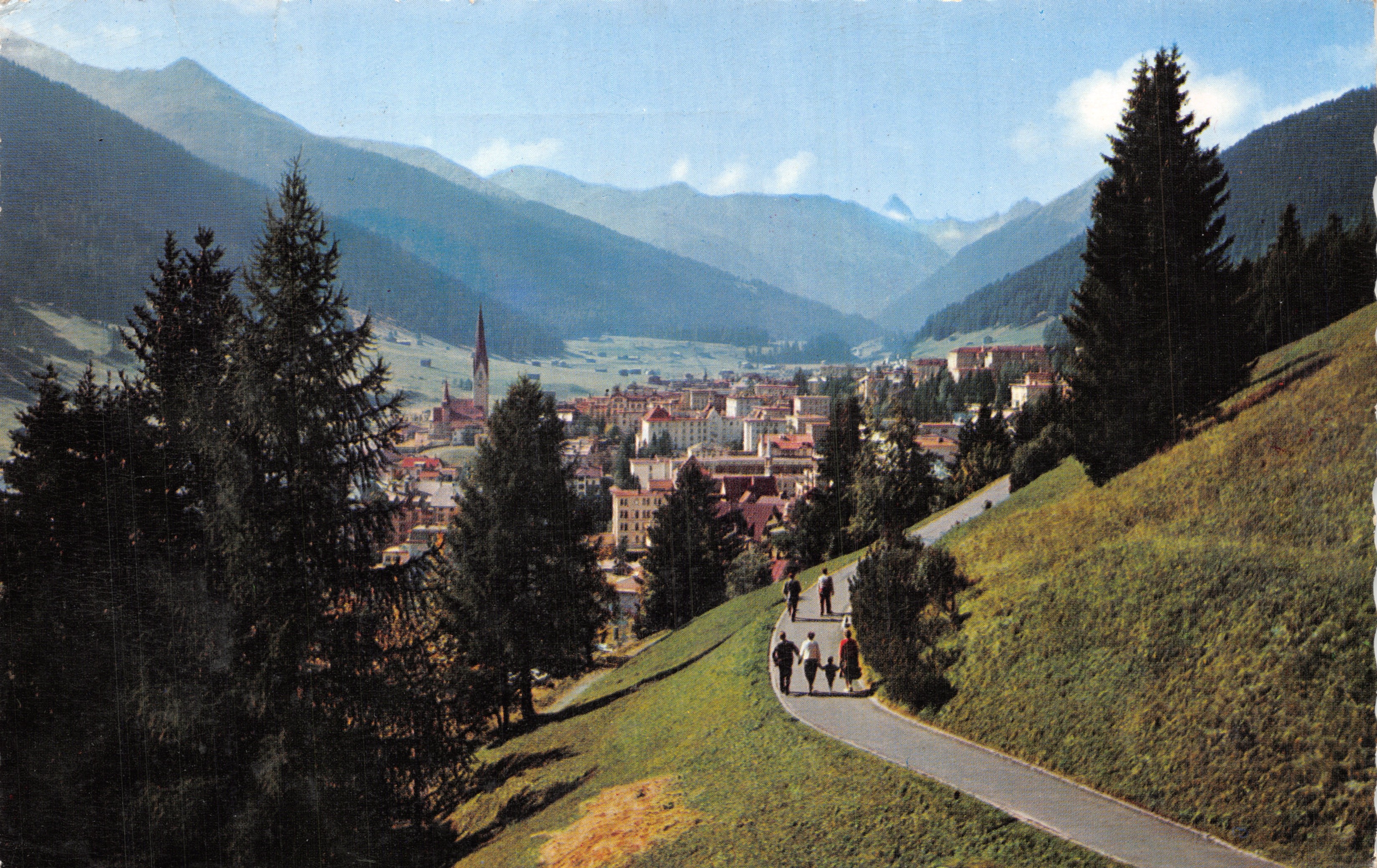 Davos-Platz — Hohenpromenade — Printed in Switzerland