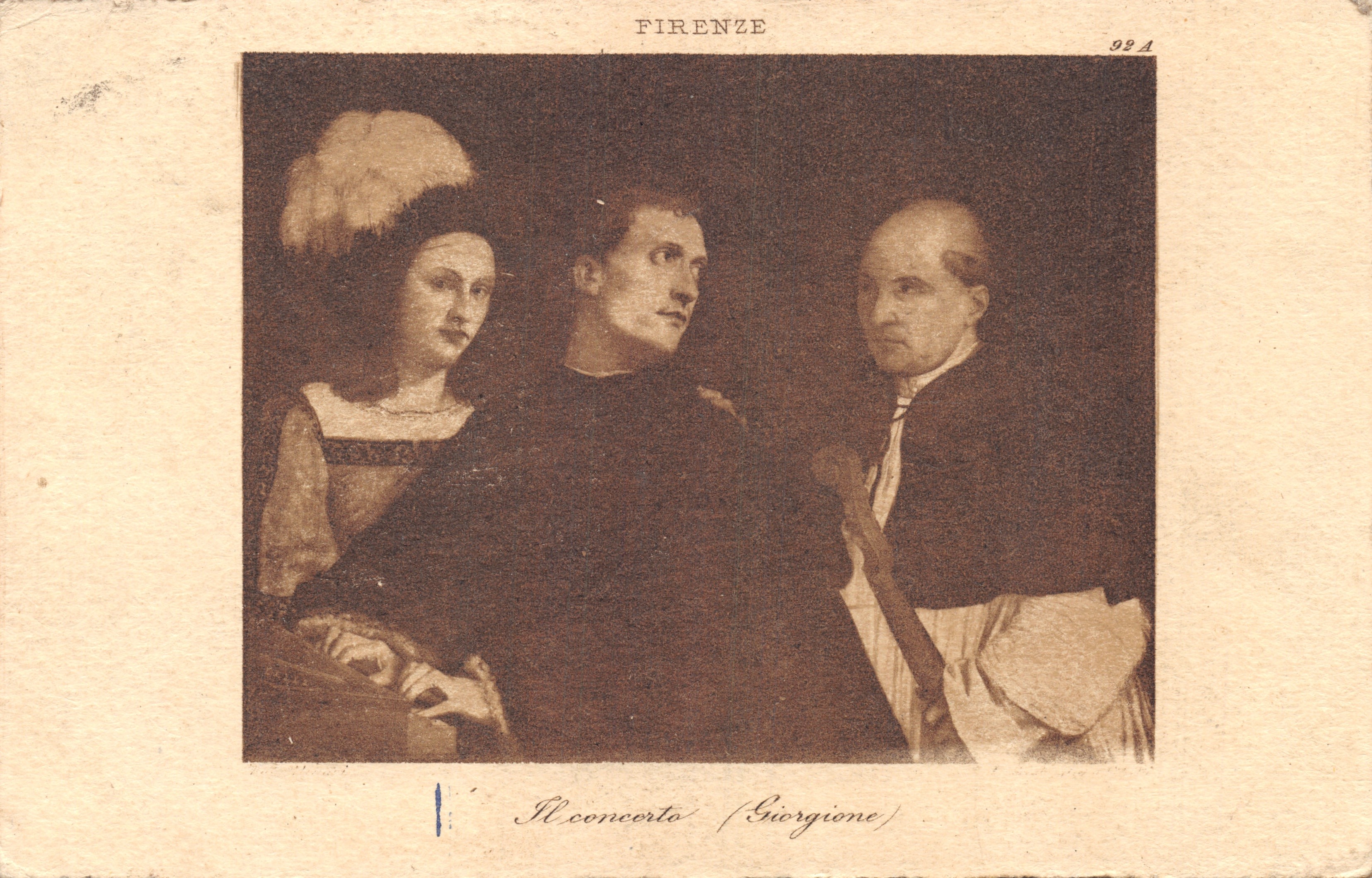 कॉन्सर्ट — जिओर्जिओने — प्रकाशक FIRENZE, क्रमांक 92A