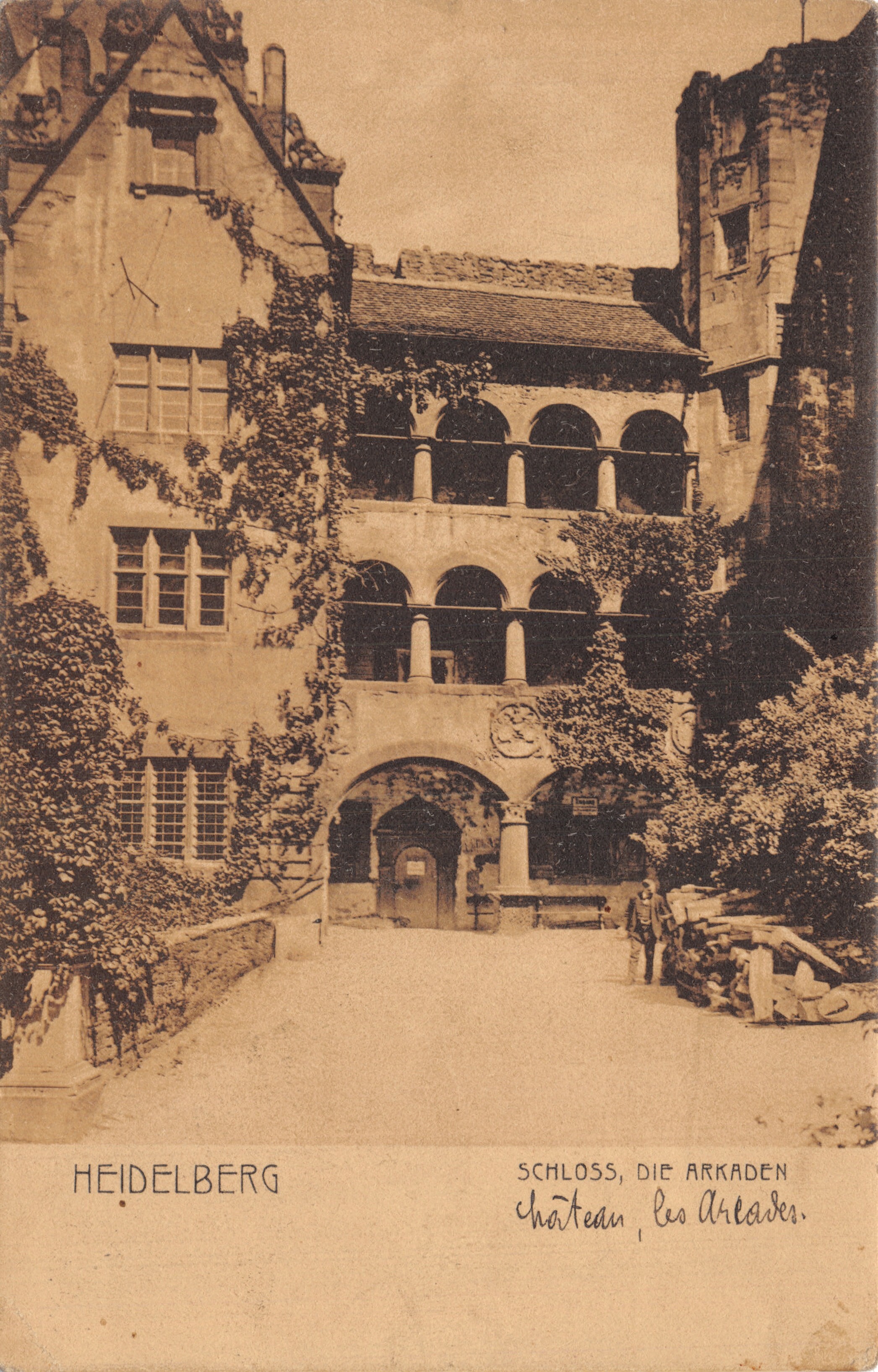 Heidelberg — Château, Les Arcades — éditeur Heidelberg