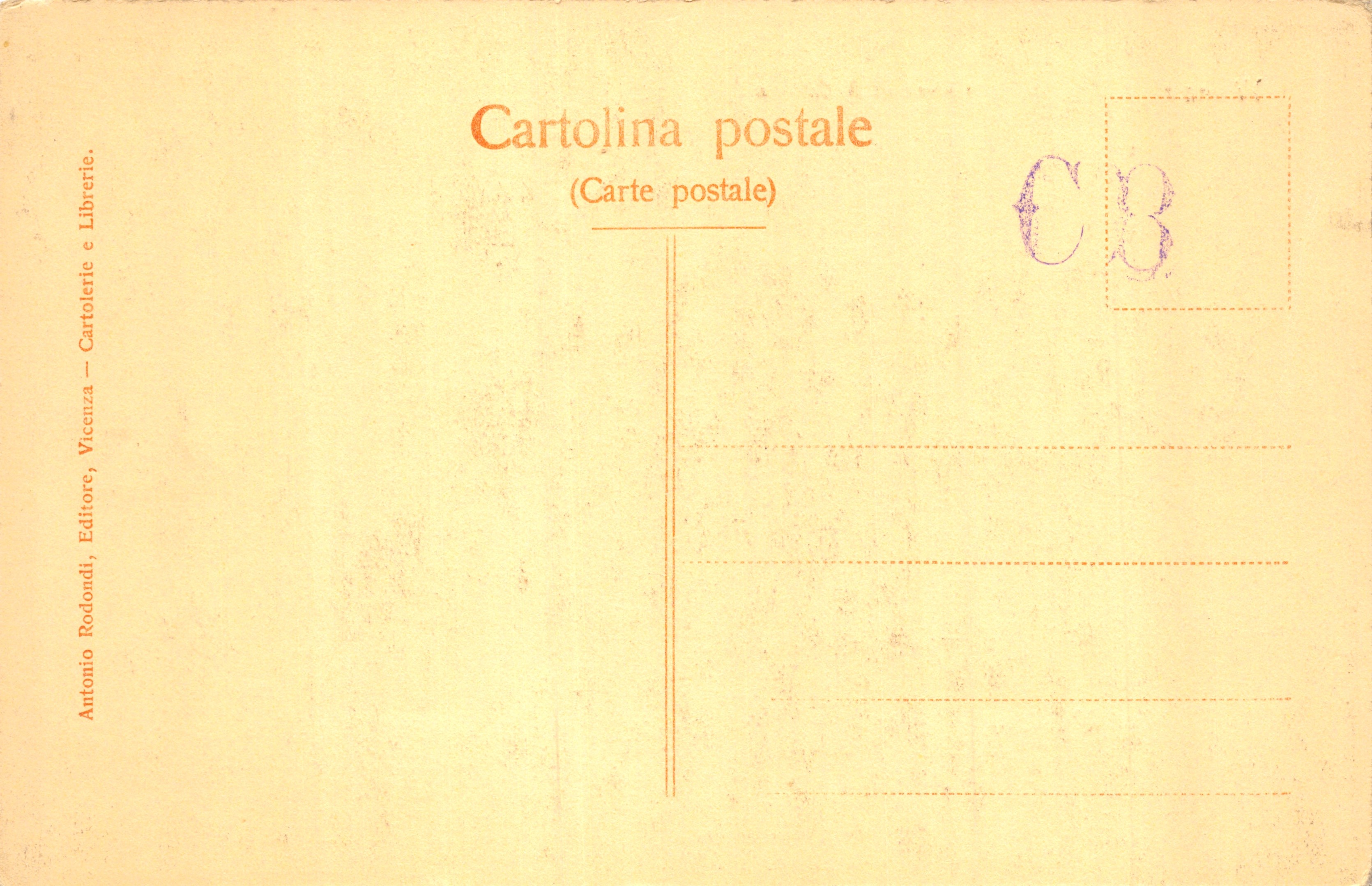 Vicenza — Chiesa di S. Corona — editore Antonio Rodondi — Verso