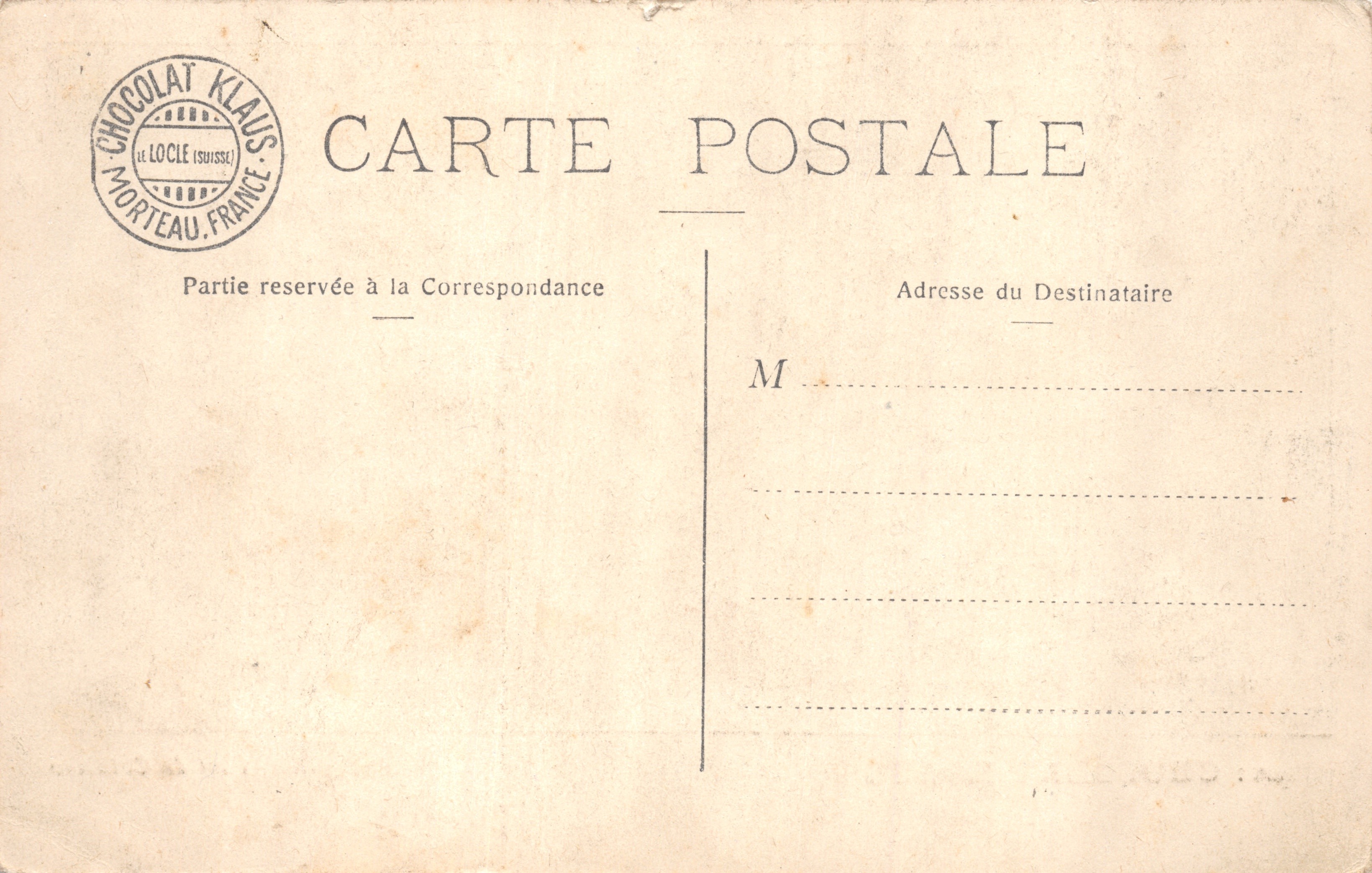 Porto di Colombo — vista del porto con nave a vapore — editore CHOCOLAT KLAUS, n. 11 — Verso