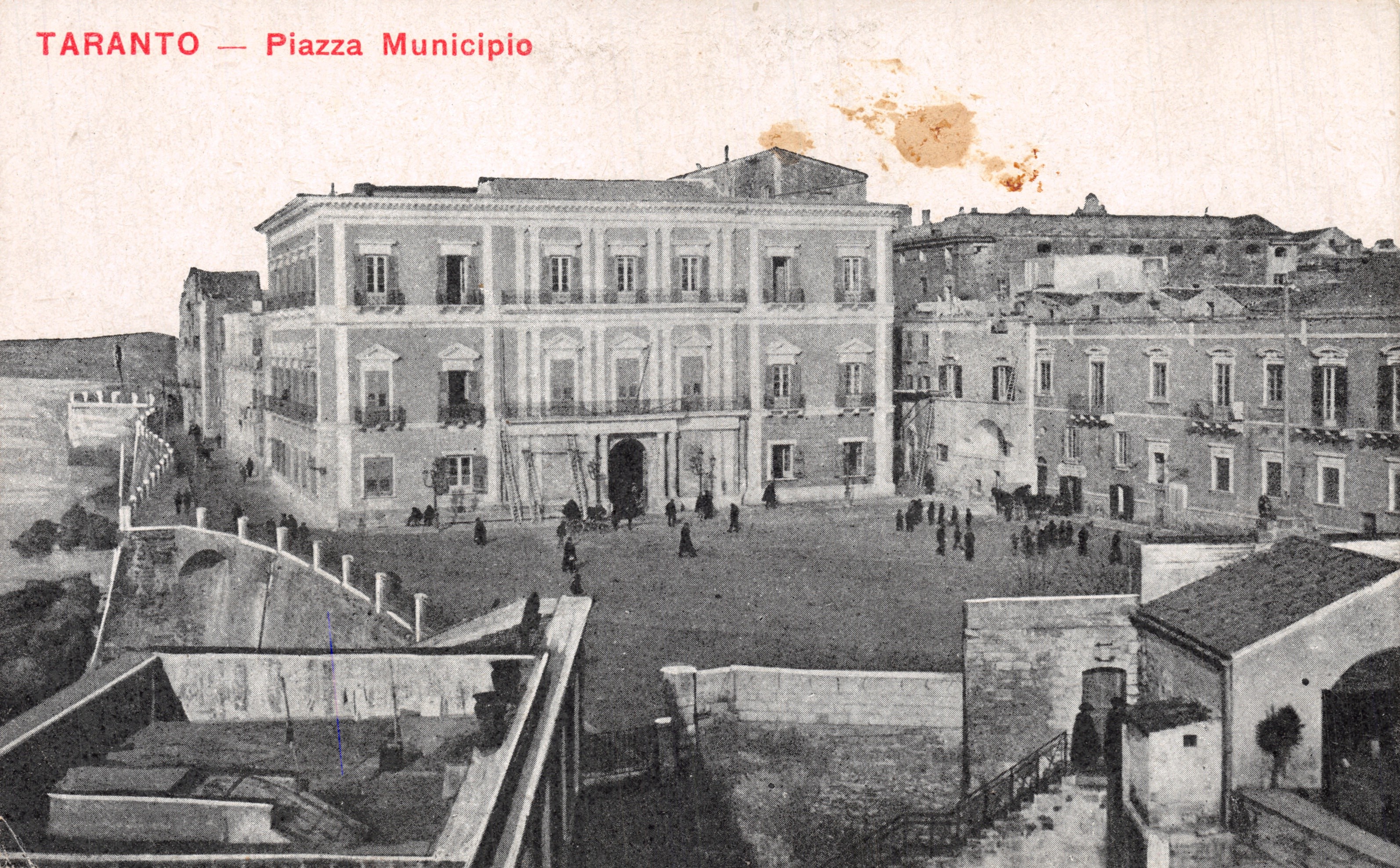 Taranto — Piazza Municipio — Verlag Stampa di Milano