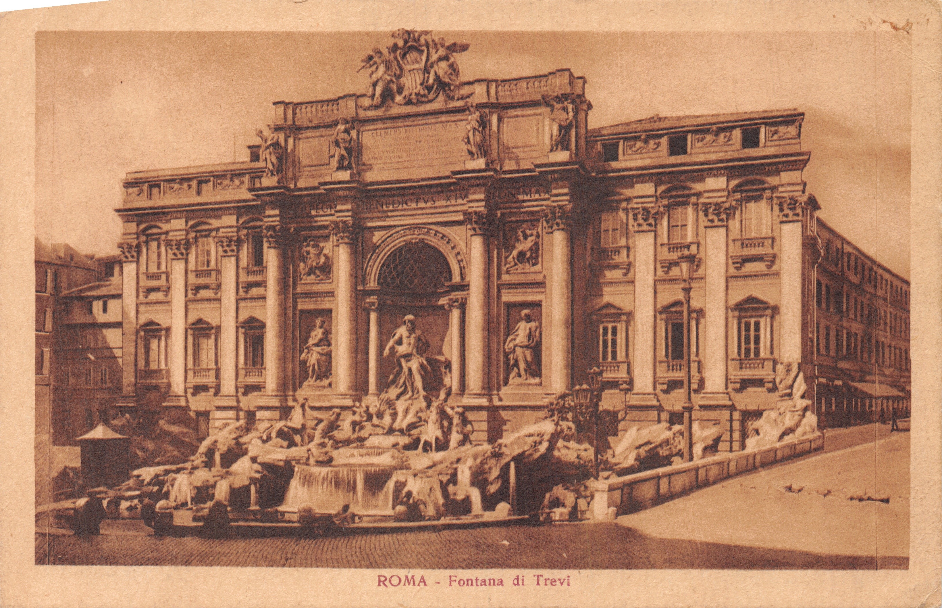 Roma - Fontana di Trevi — éditeur Éditions Riser, É. A. (imprimé sur la carte)