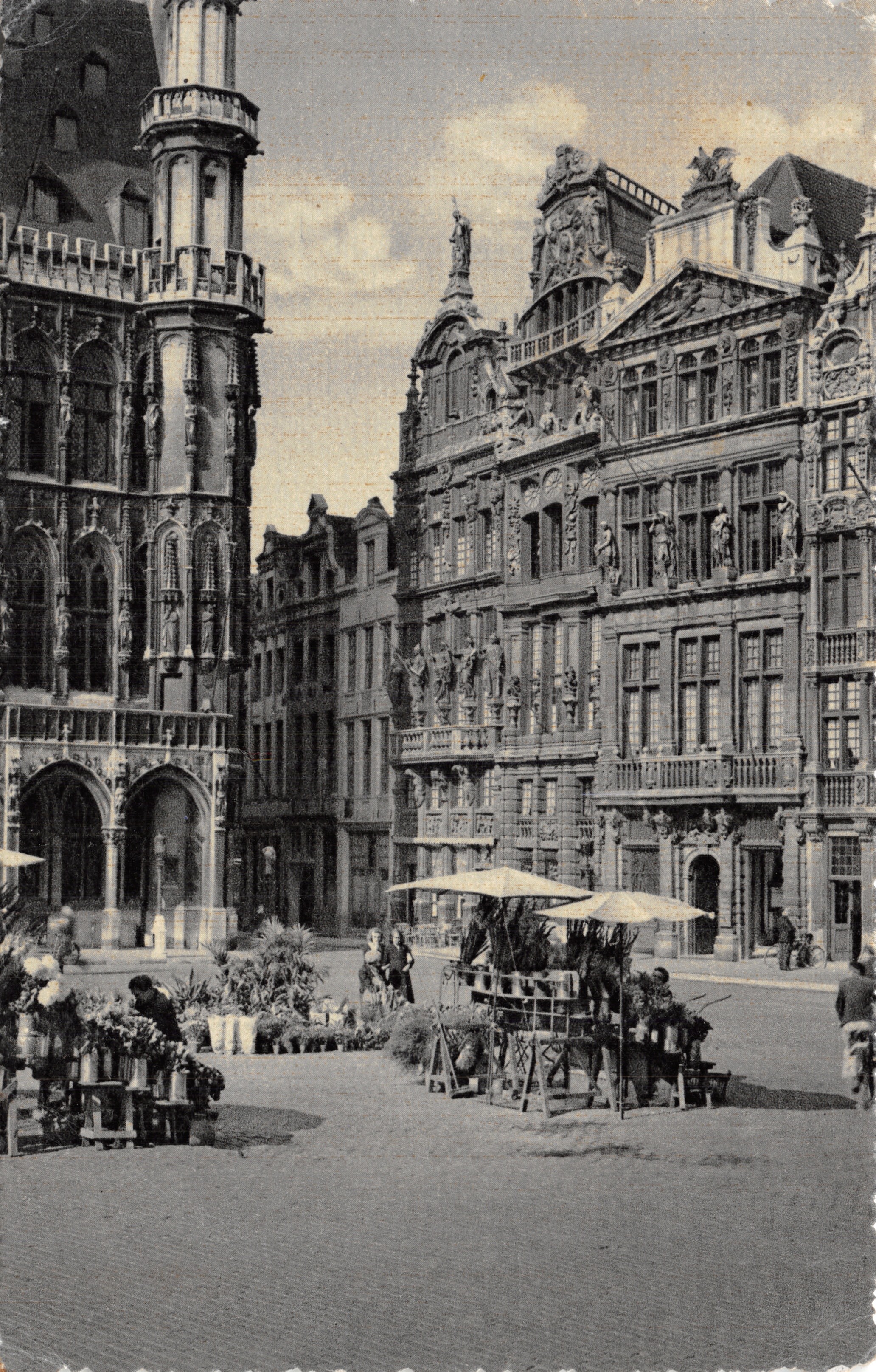 Brussels — A corner of the Grand Place — publisher printer not visible