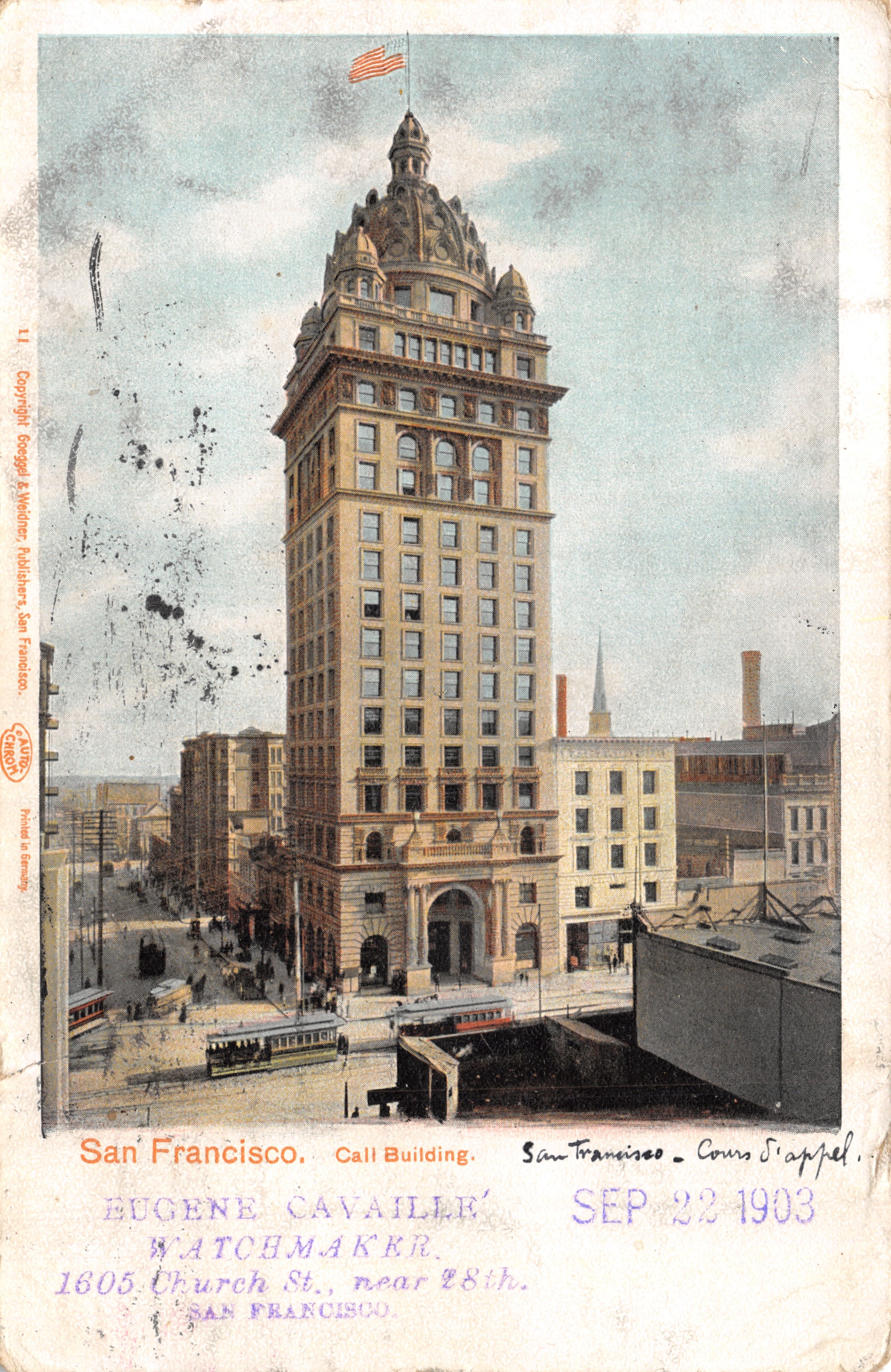 San Francisco — Edificio Call Building — Editore: George & Moore Publishers, San Francisco, n. 11
