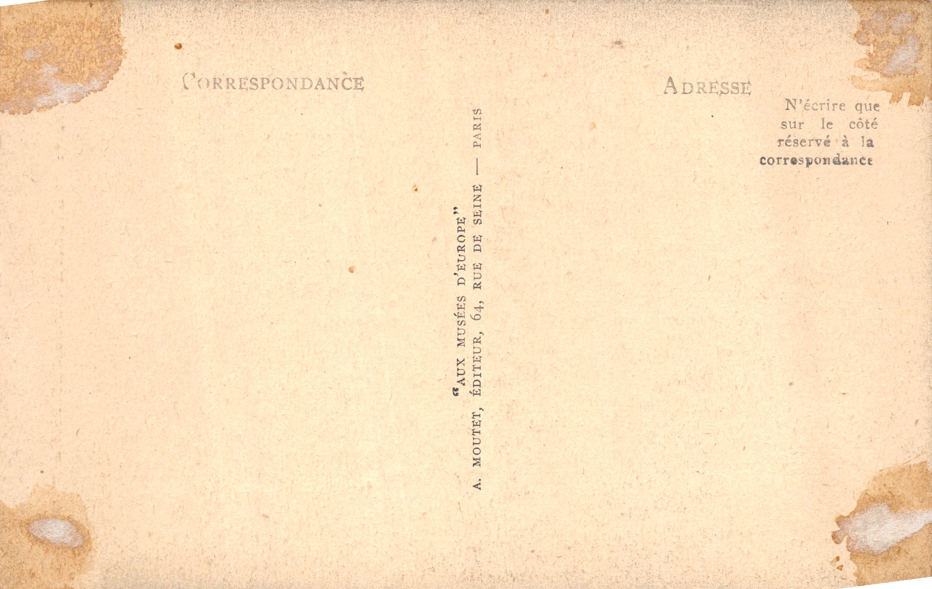 Rome - Musée du Vatican — Le Discobole de Mirone — Cliché Anderson — Verso