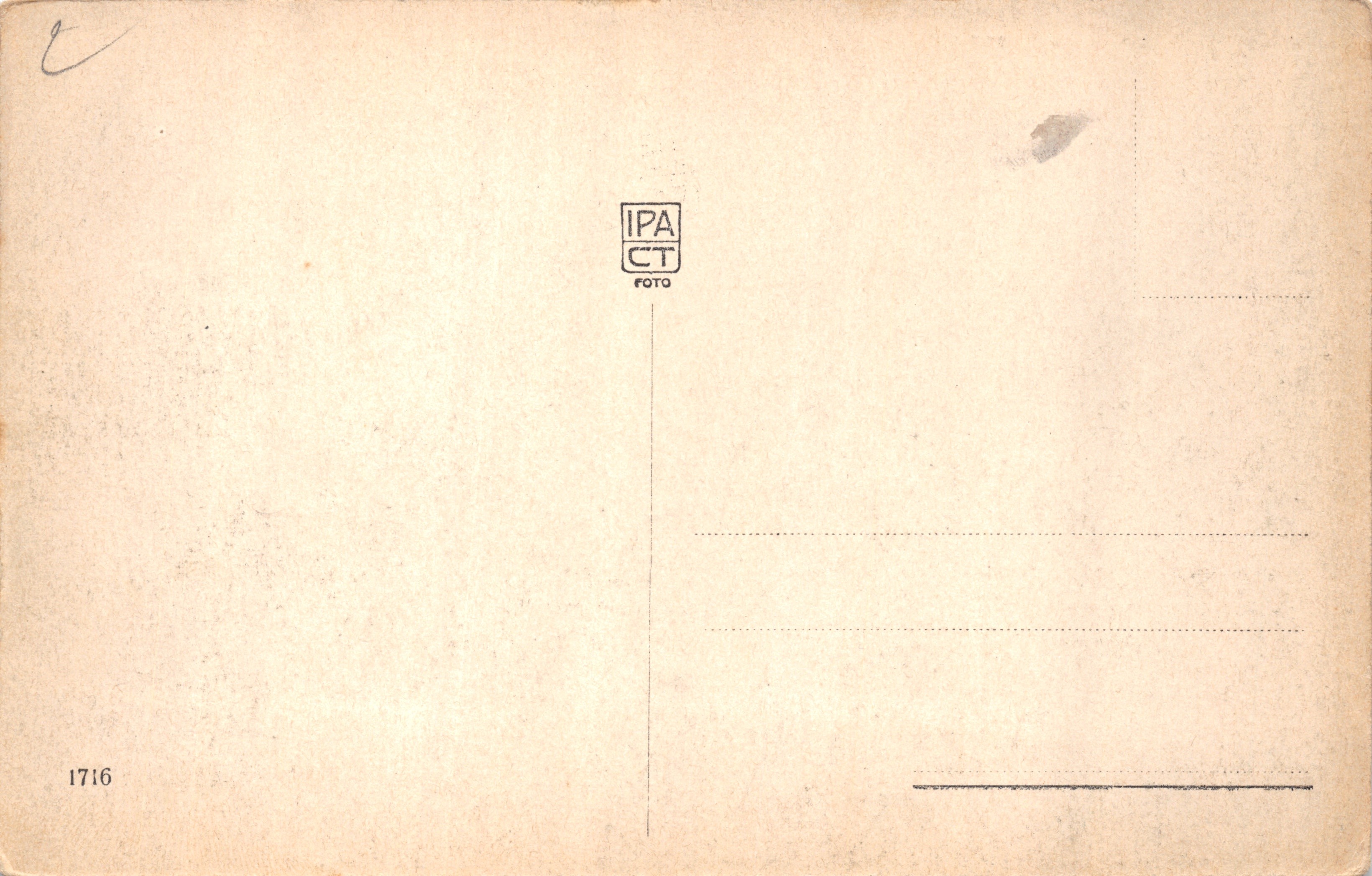 Gorizia Italienne - Parco Coronini — jardin avec allée et balustrade, éditeur IPA CT, n° 1716 — Verso
