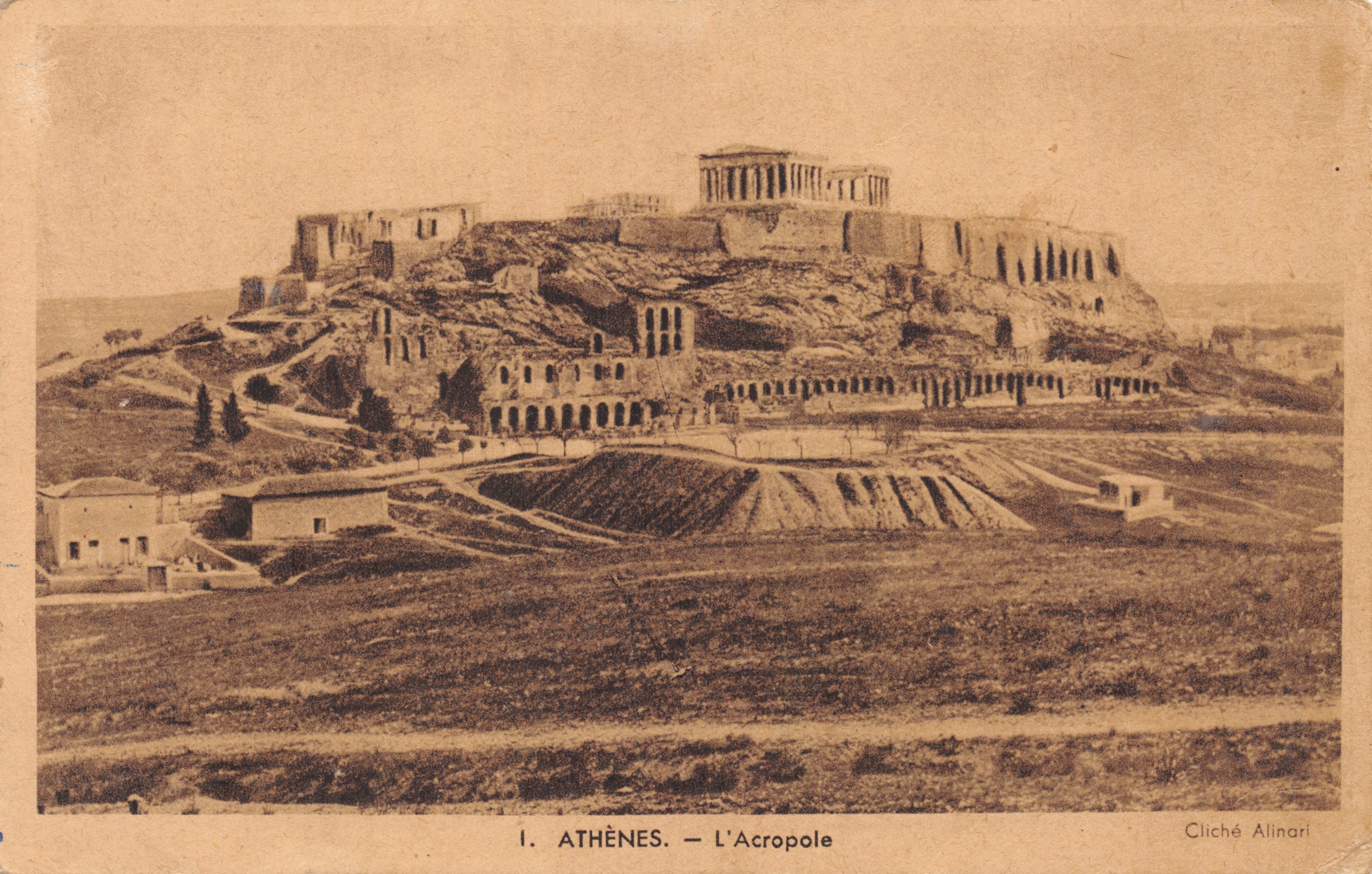 Atenas — La Acropolis — Cliché Alinari