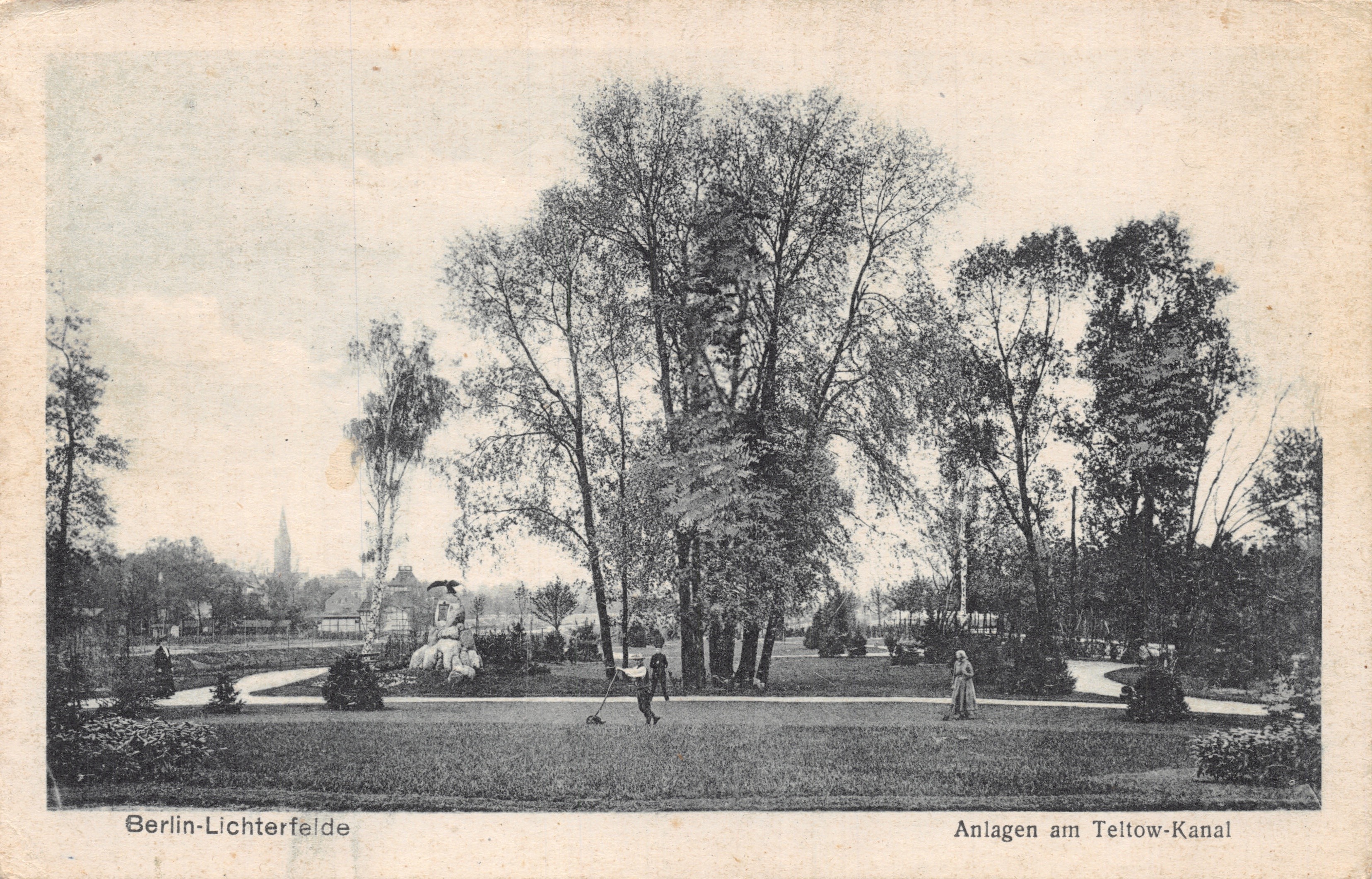 Berlin-Lichterfelde — Anlagen am Teltow-Kanal — éditeur : Tietz's Verlag, Berlin