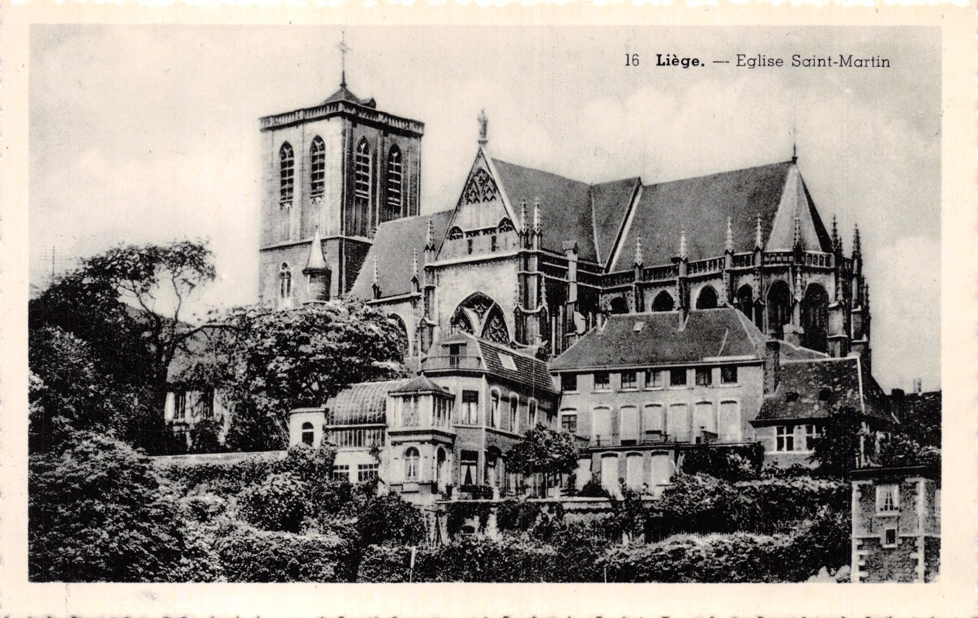 Liège — Église Saint-Martin — Éditeur : '16 Liège. — Église Saint-Martin'