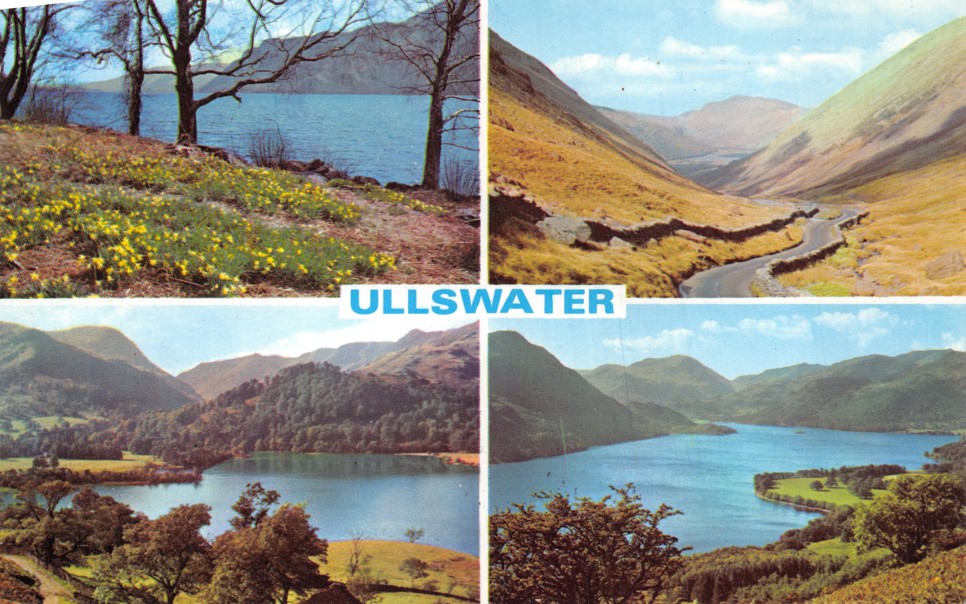 Ullswater — Panoramablick auf den See und seine Ufer — Verlag: F. T. W. Daffodil Ltd