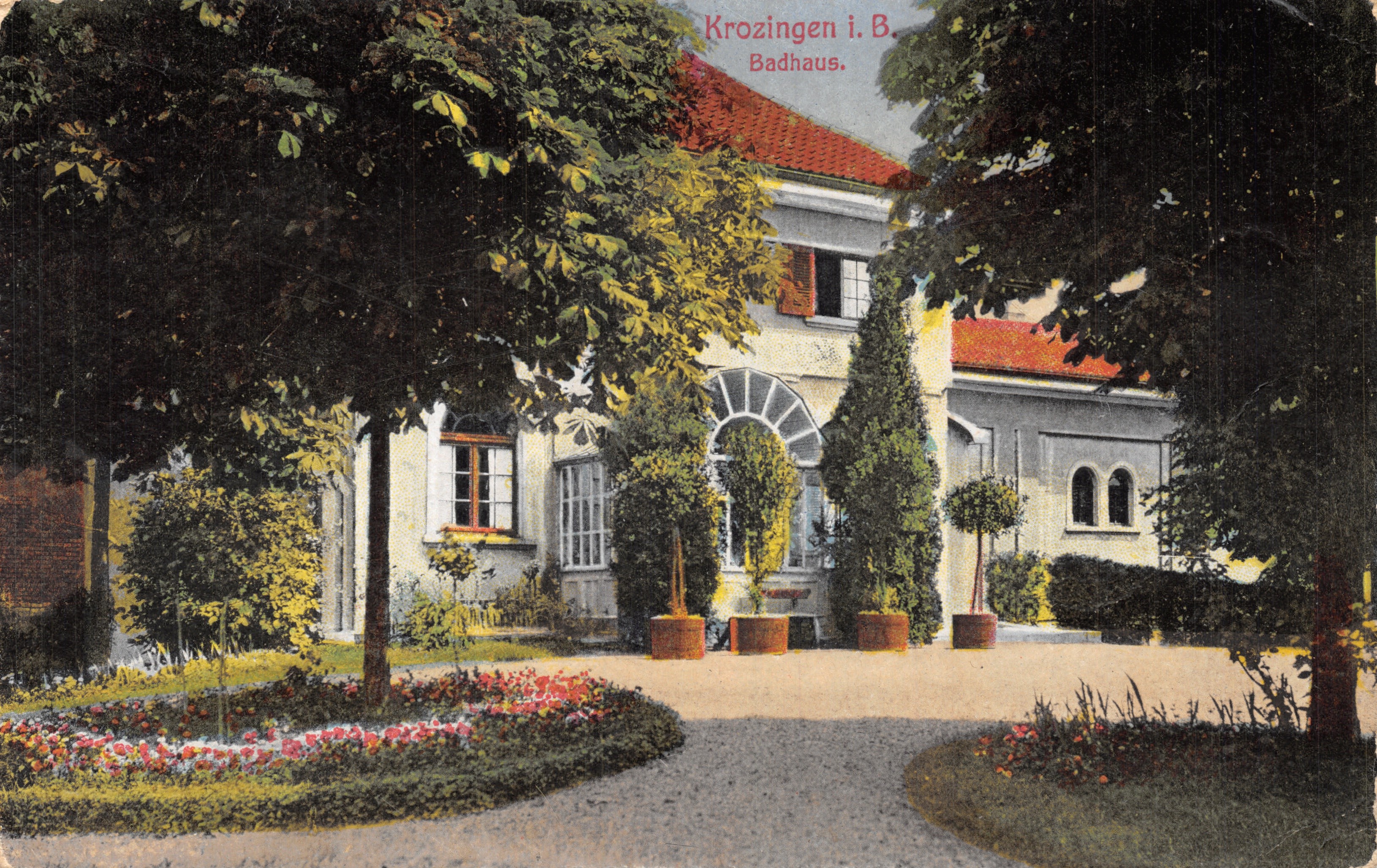 Krozingen i. B. — Badhouse — editor: Verlag Julius Durr, Krozingen i. B