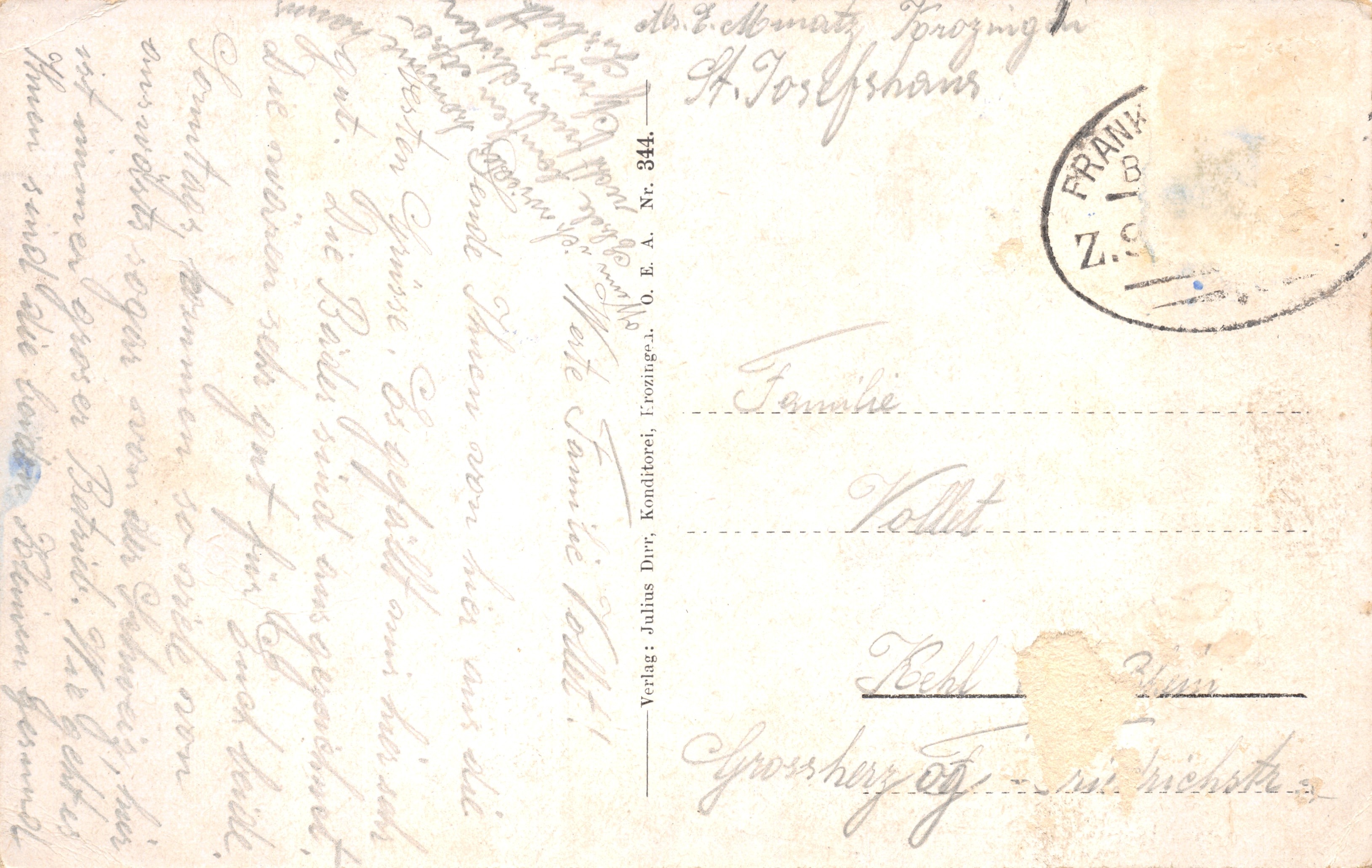 Krozingen i. B. — Badhouse — editor: Verlag Julius Durr, Krozingen i. B — Reverso