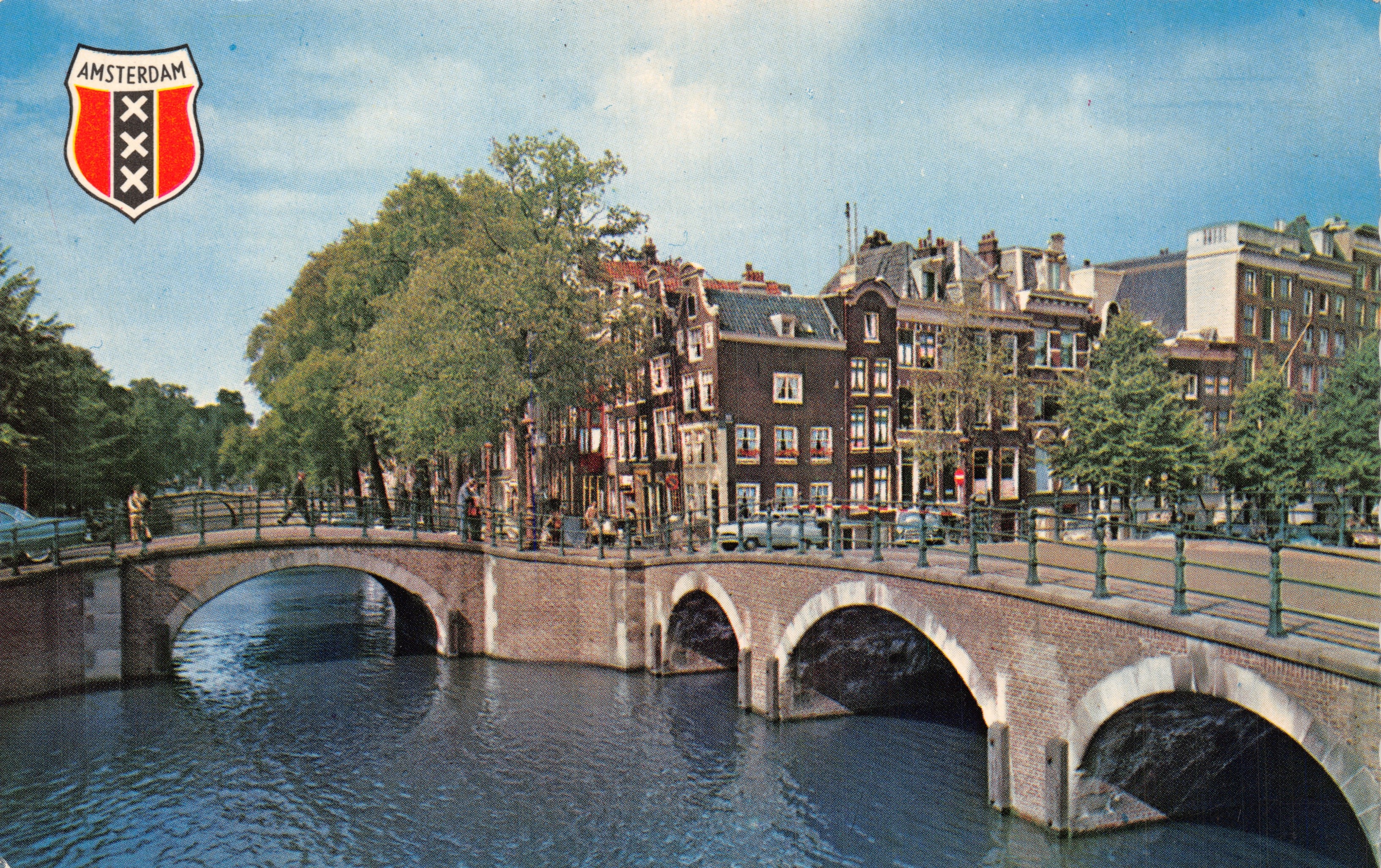 Amsterdam — Brug over de Reguliersgracht — uitgever Vitacolor, n° 117