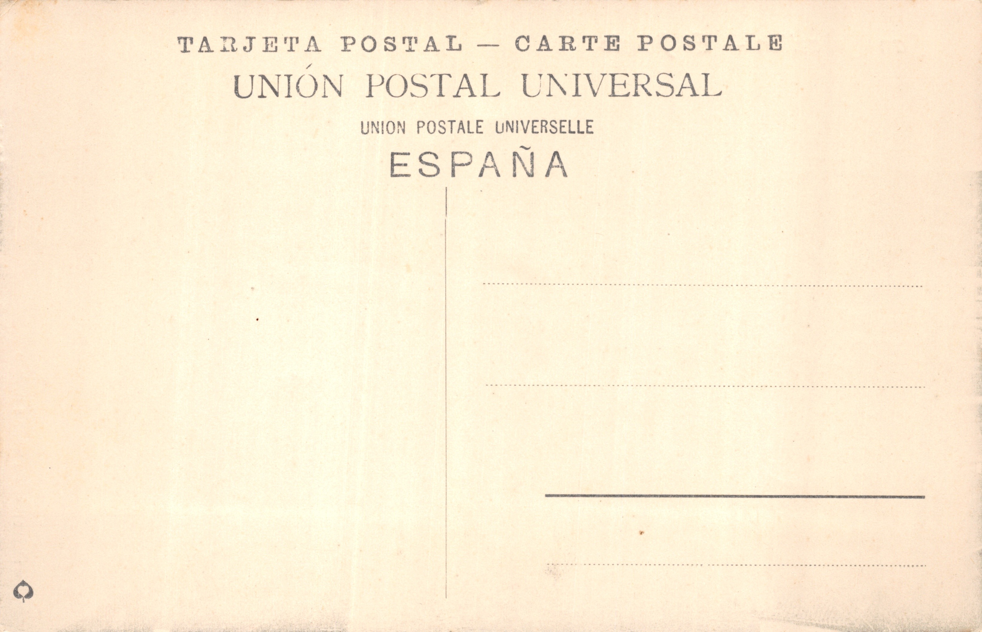 San Sebastián — El Puerto — Rummeler & Jonas, Dresde, n° 1653418 — Back
