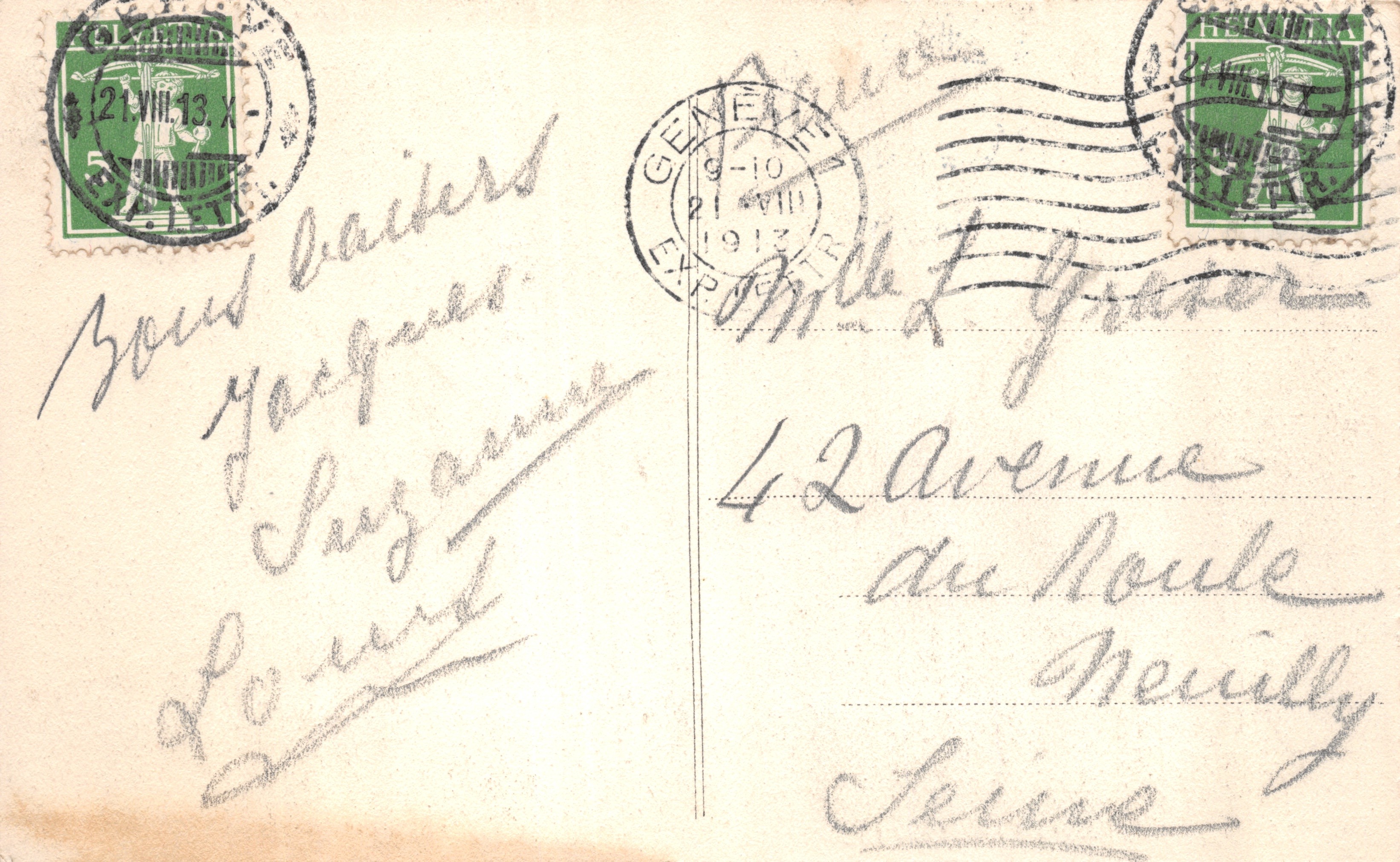 Genève — Le Kursaal — Restaurant — LL. n°76 — Rückseite