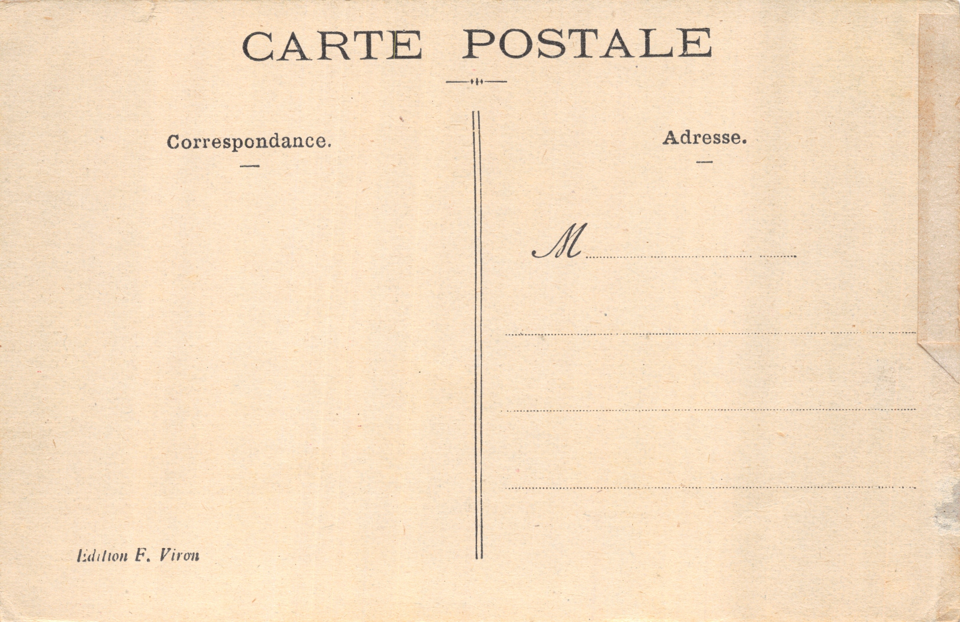 Lourdes — La Basilica (vista laterale) — Edizione F. Viron, n. 308 — Verso