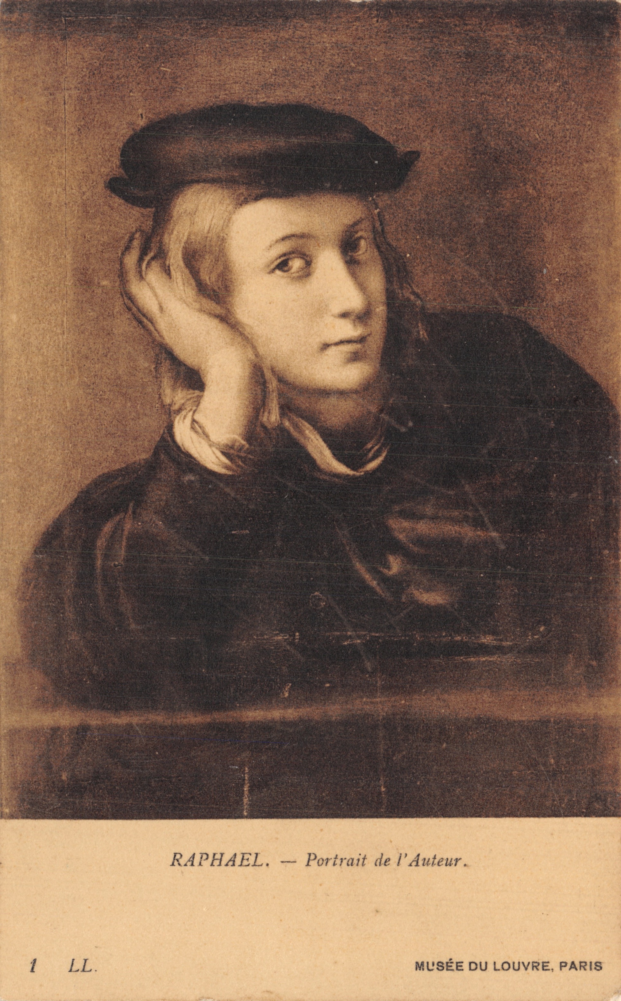 Rafaël — Portret autora — Muzeum Louvre, Paryż, wydawca LL, nr 1