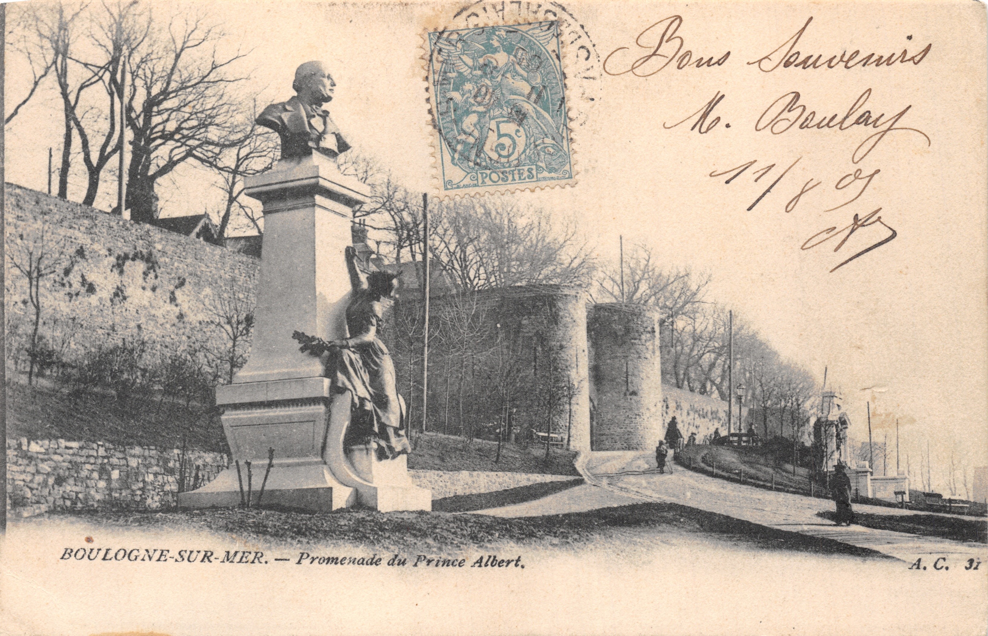 Boulogne-sur-Mer — Promenade Princesa Albert — wydawca A.C. 31