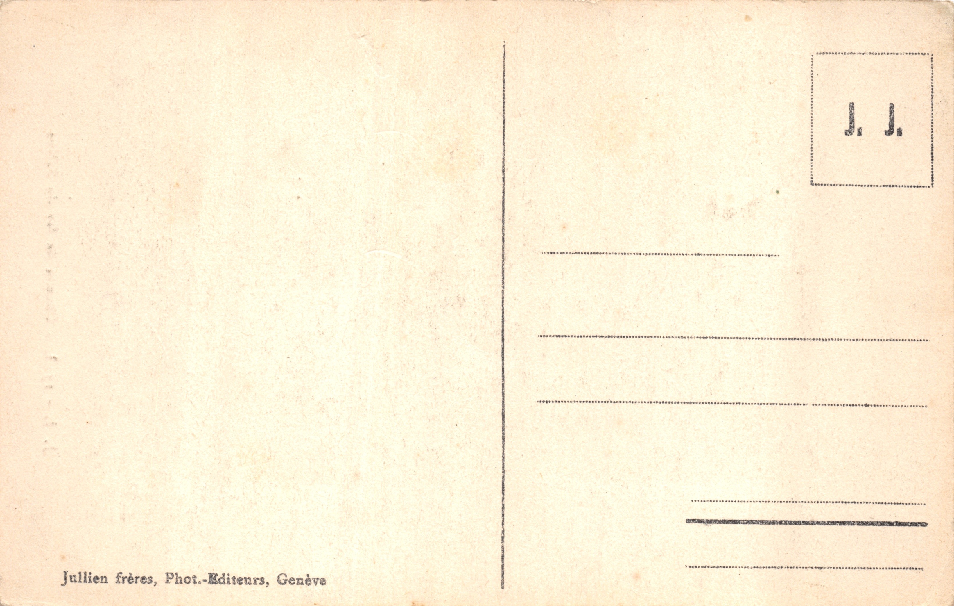 Chemin de fer du Salève — vue van het trein in opwaartse richting — J. J. - 1713 — Achterkant