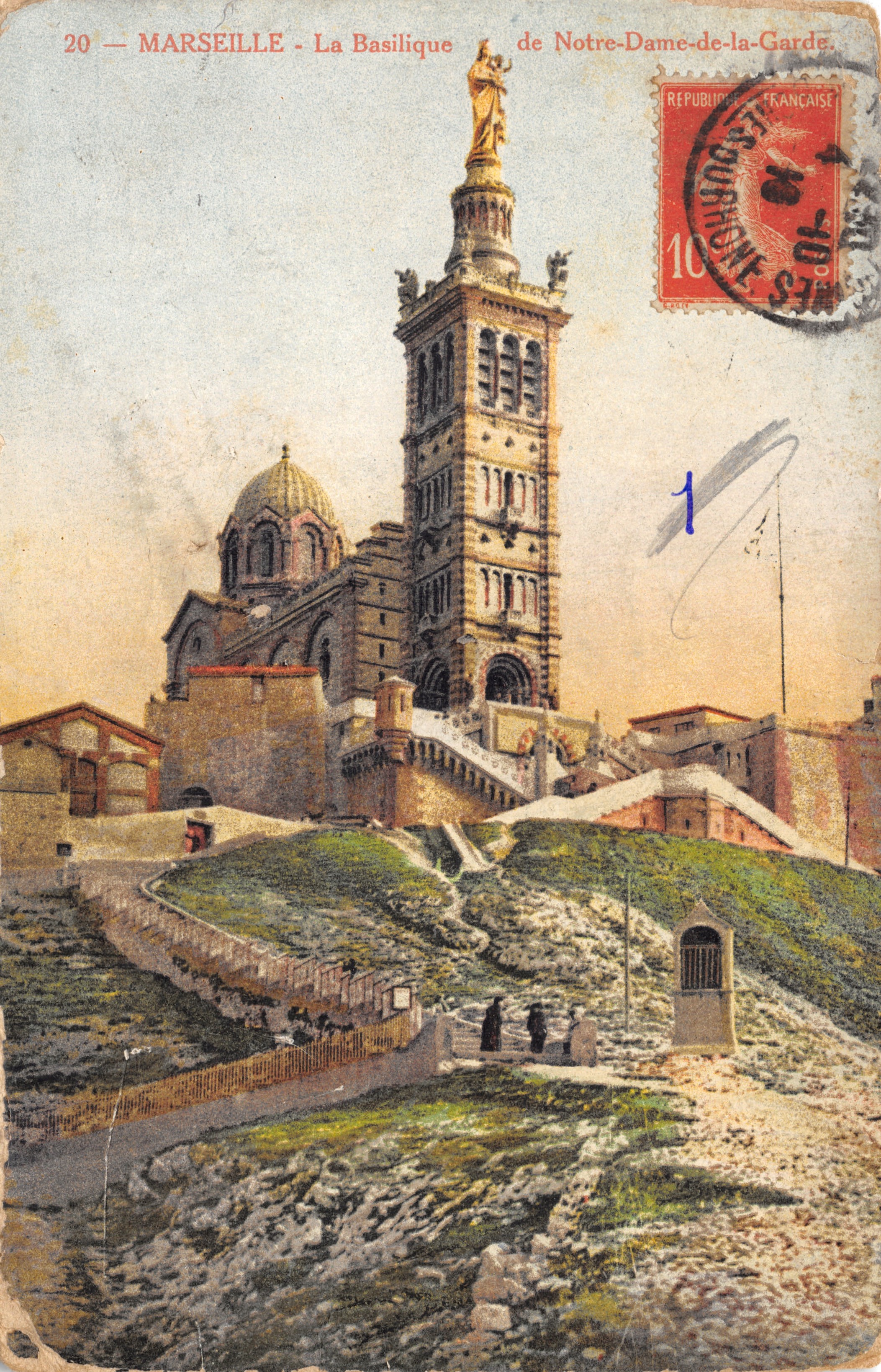 Marseille - La Basilique de Notre-Dame-de-la-Garde — éditeur ÉDITION NOUVELLES GALERIES, n° 20