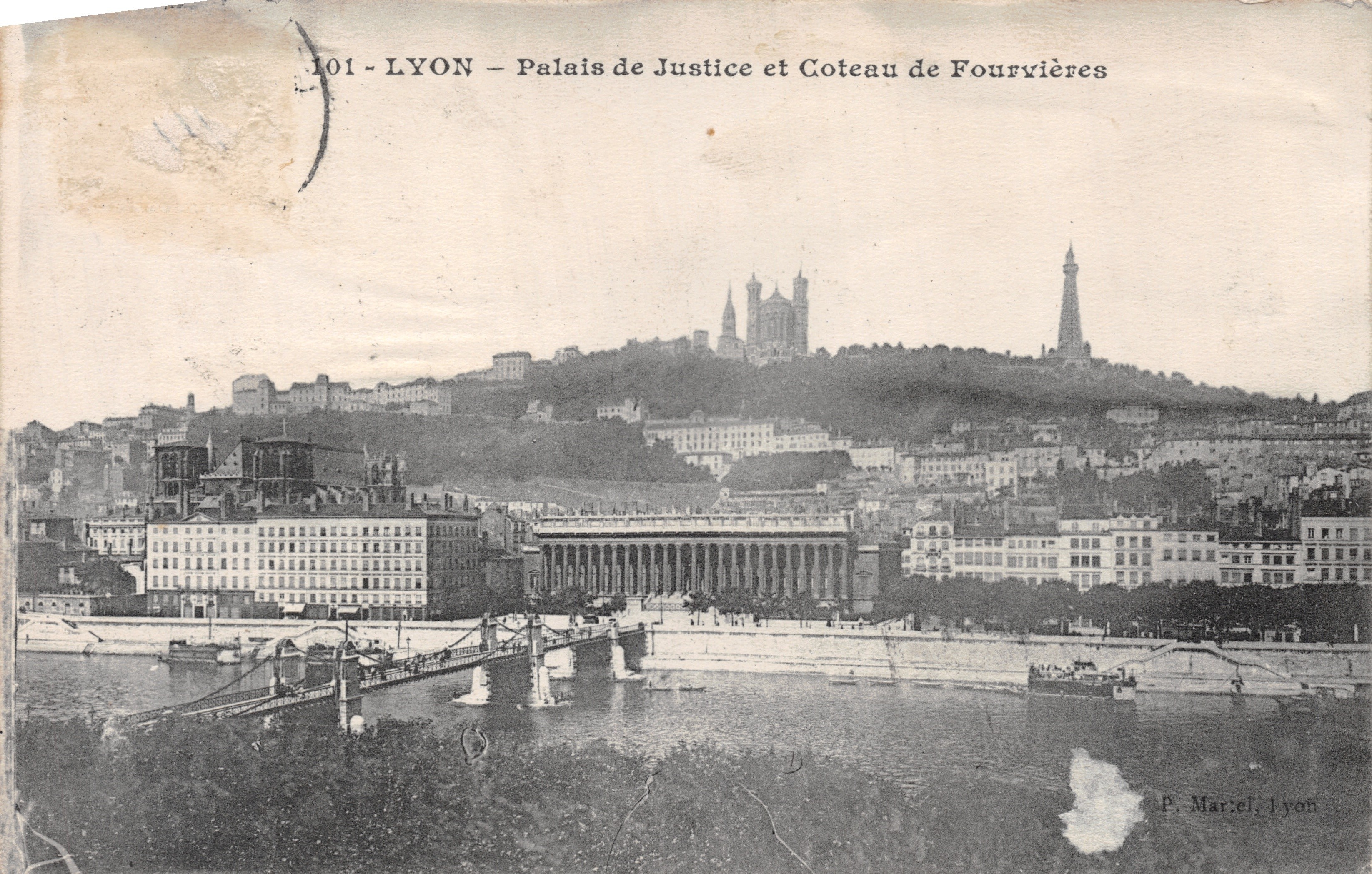LYON — Palais de Justice et Coteau de Fourvières — P. Marcel, Lyon, n°101