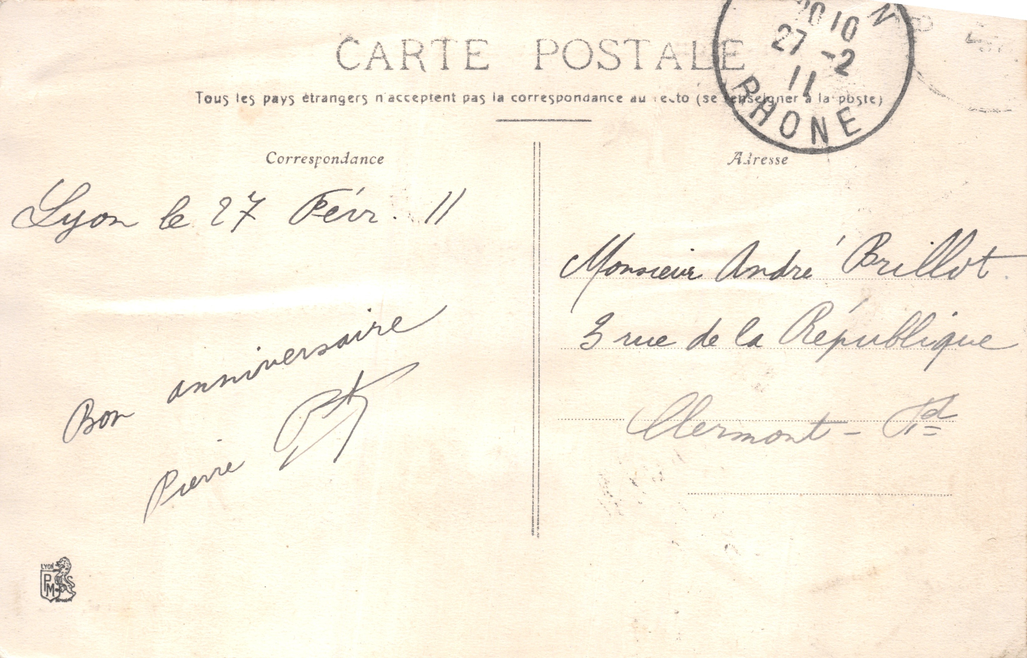 LYON — Palais de Justice et Coteau de Fourvières — P. Marcel, Lyon, n°101 — Reverso