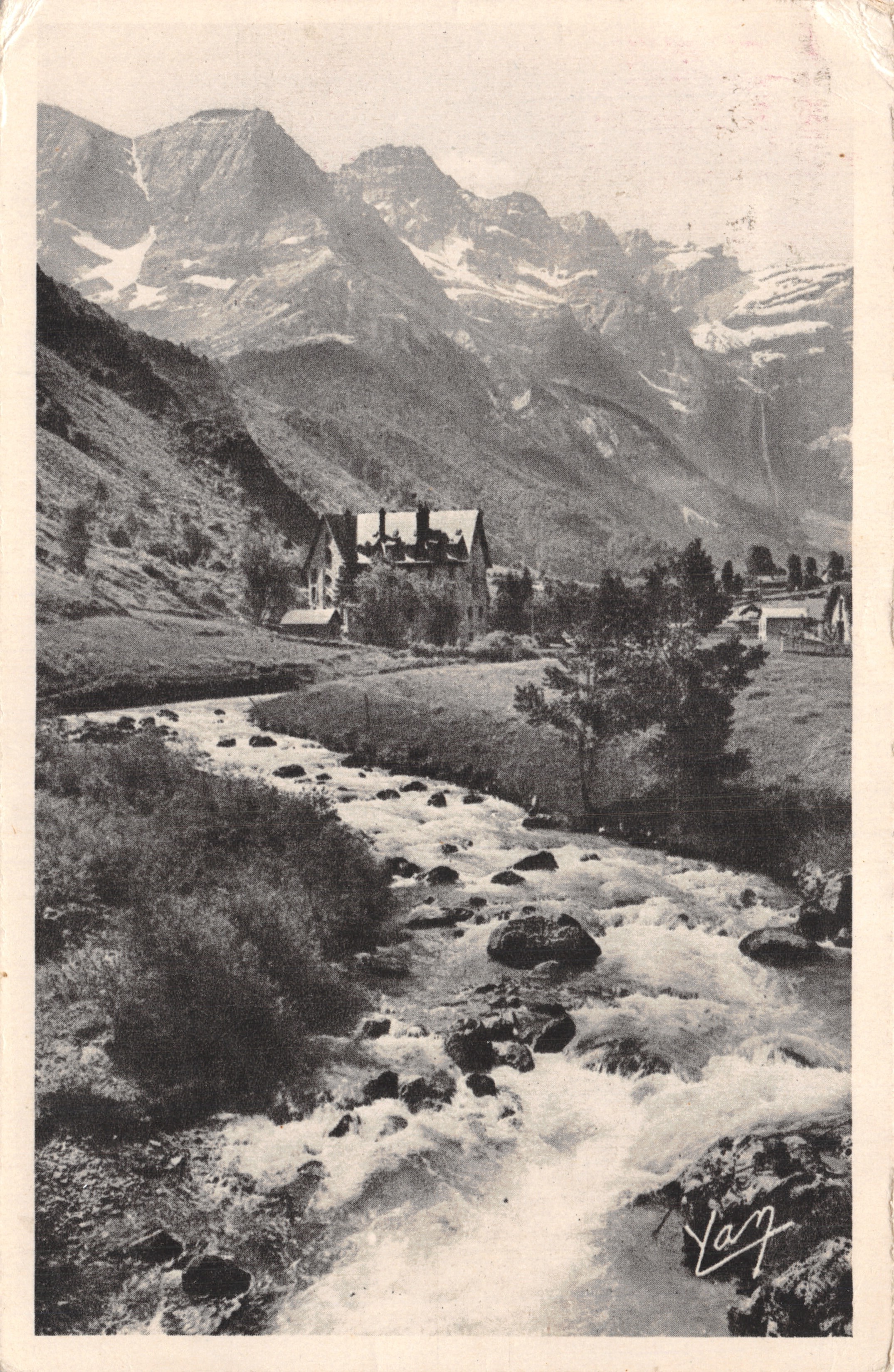 Gavarnie — Le Gave, het Cirque en het Hotel du Vignemale — Foto-uitgave Quinault - Lourdes
