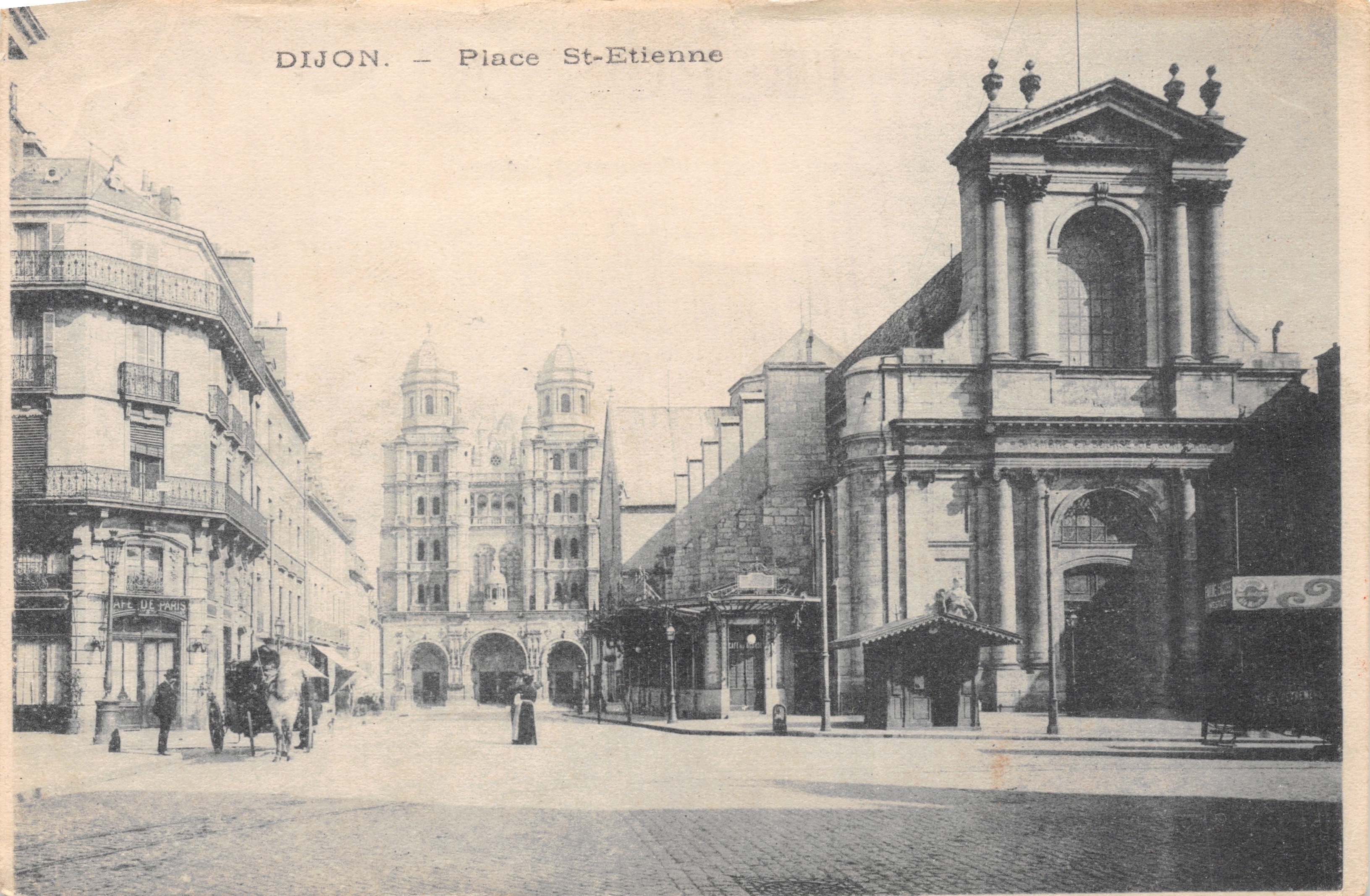 Dijon — Piazza Saint-Étienne — editore Mercier & Cie, Epernay