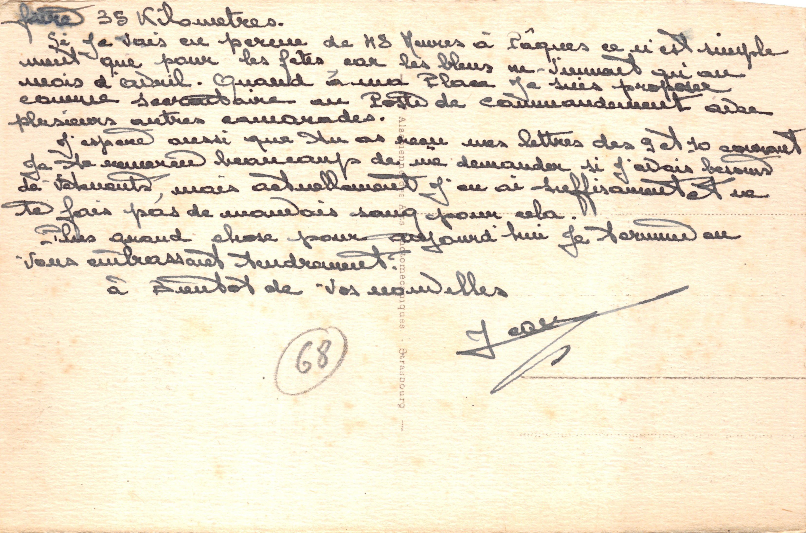 Lago de Hanau y ruinas de Waldeck — Luz posterior — editor impresión en tarjeta n°18 — Reverso