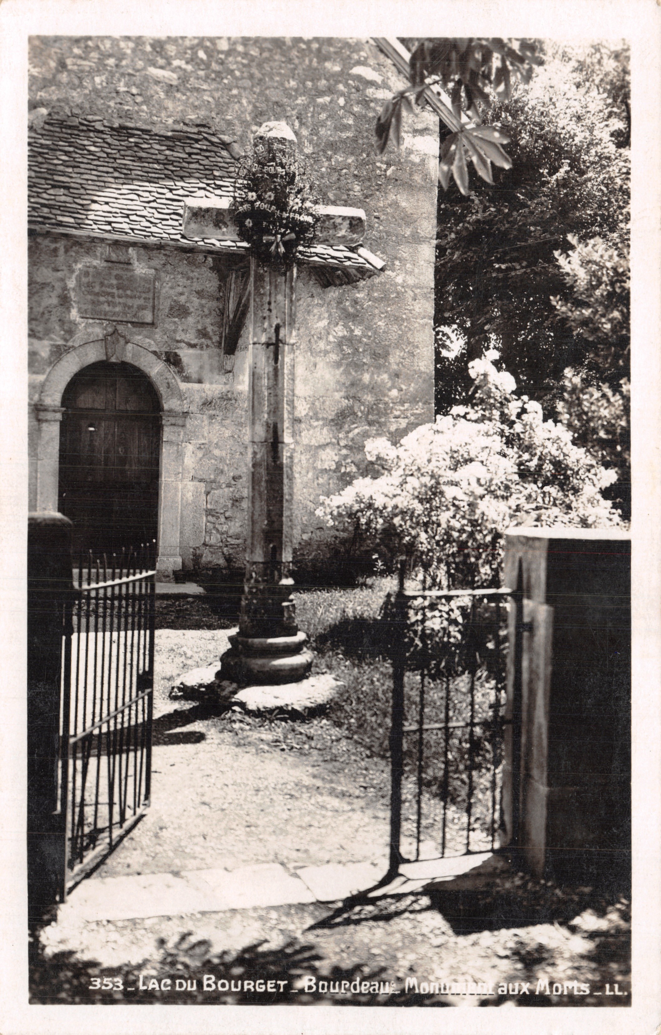 Lac du Bourget — Monument aux Morts — Bourdeau — éditeur LL