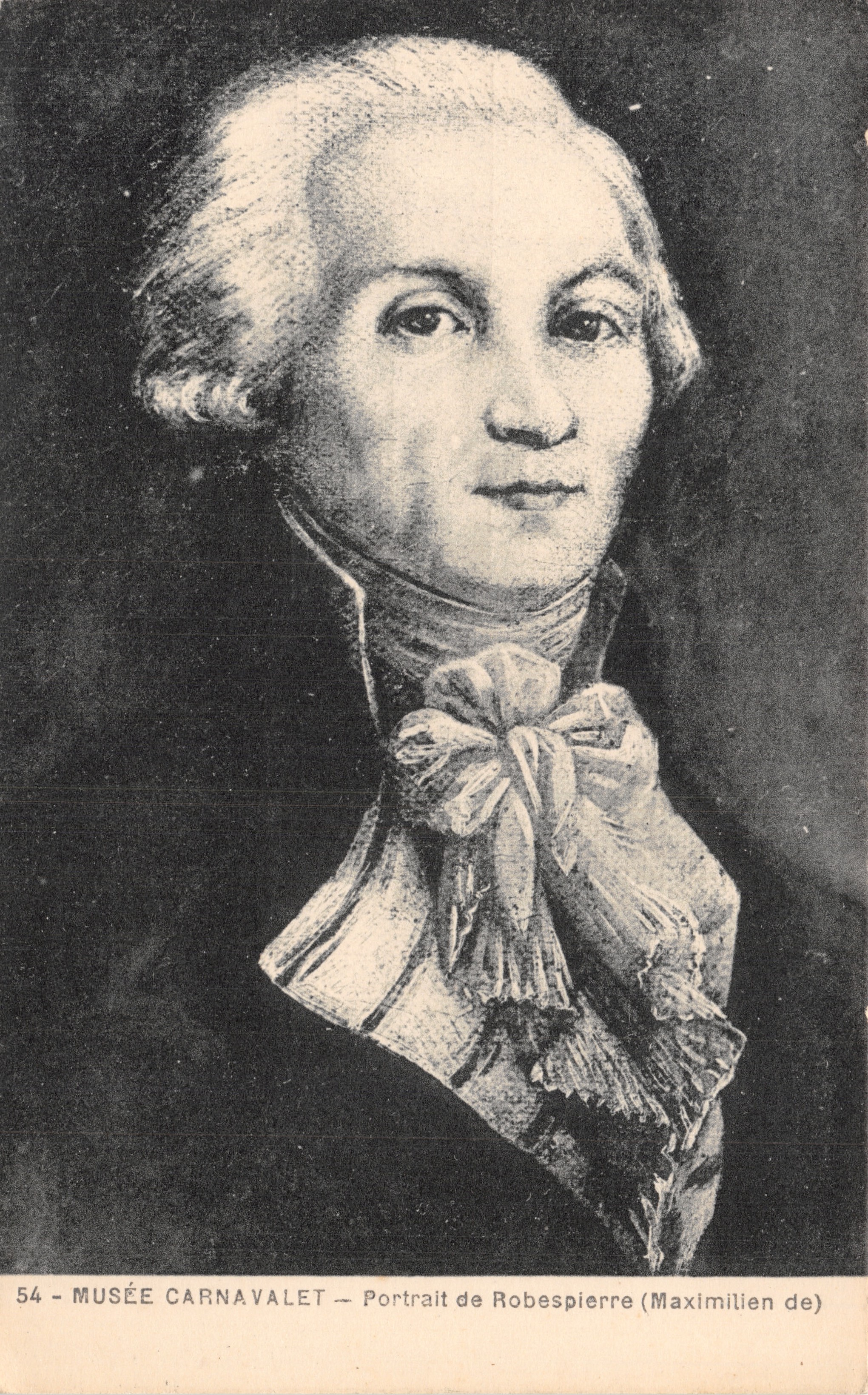 Ritratto di Robespierre (Maximilien de) — Musée Carnavalet — editore G. Bouchet