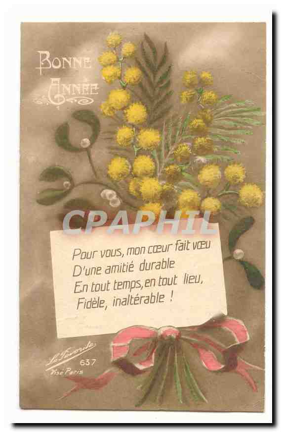 CPA Fantaisie Bonne annee