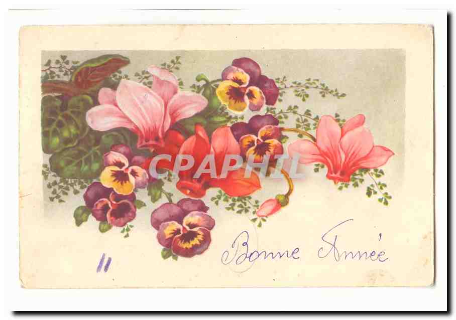 CPA Fantaisie Bonne annee