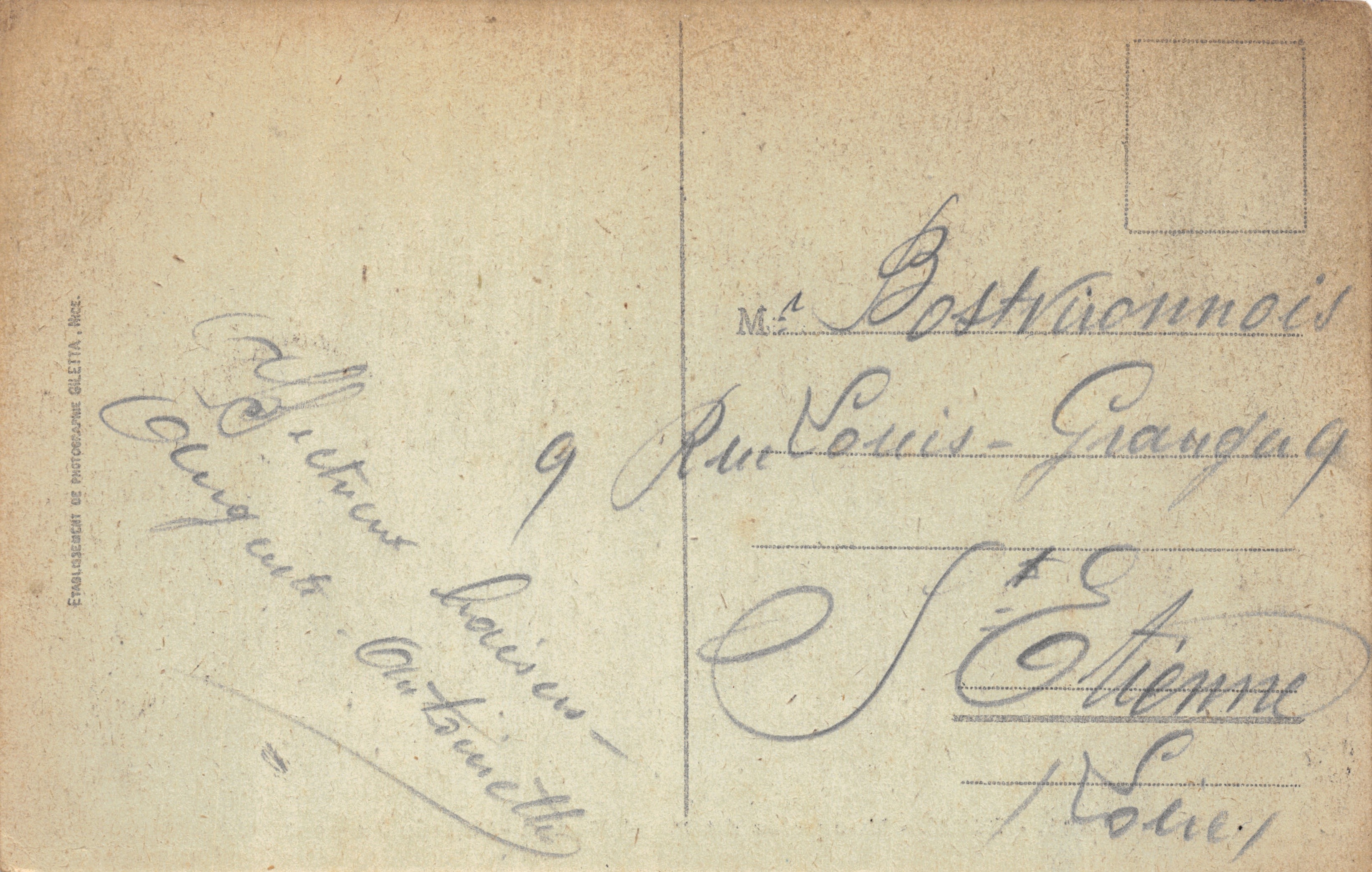 NICE — Ansicht vom Mont Boron — Eingang zum Hafen — Giletta-Ausgabe n°221 — Rückseite