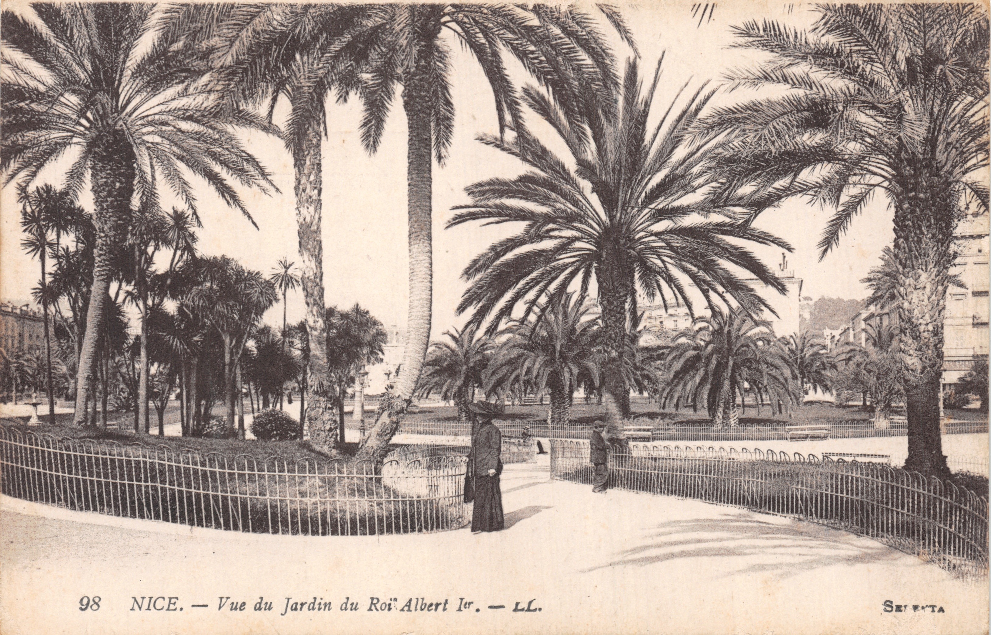 Nice — Vue du Jardin du Roi Albert Ier — LL. — N° 98