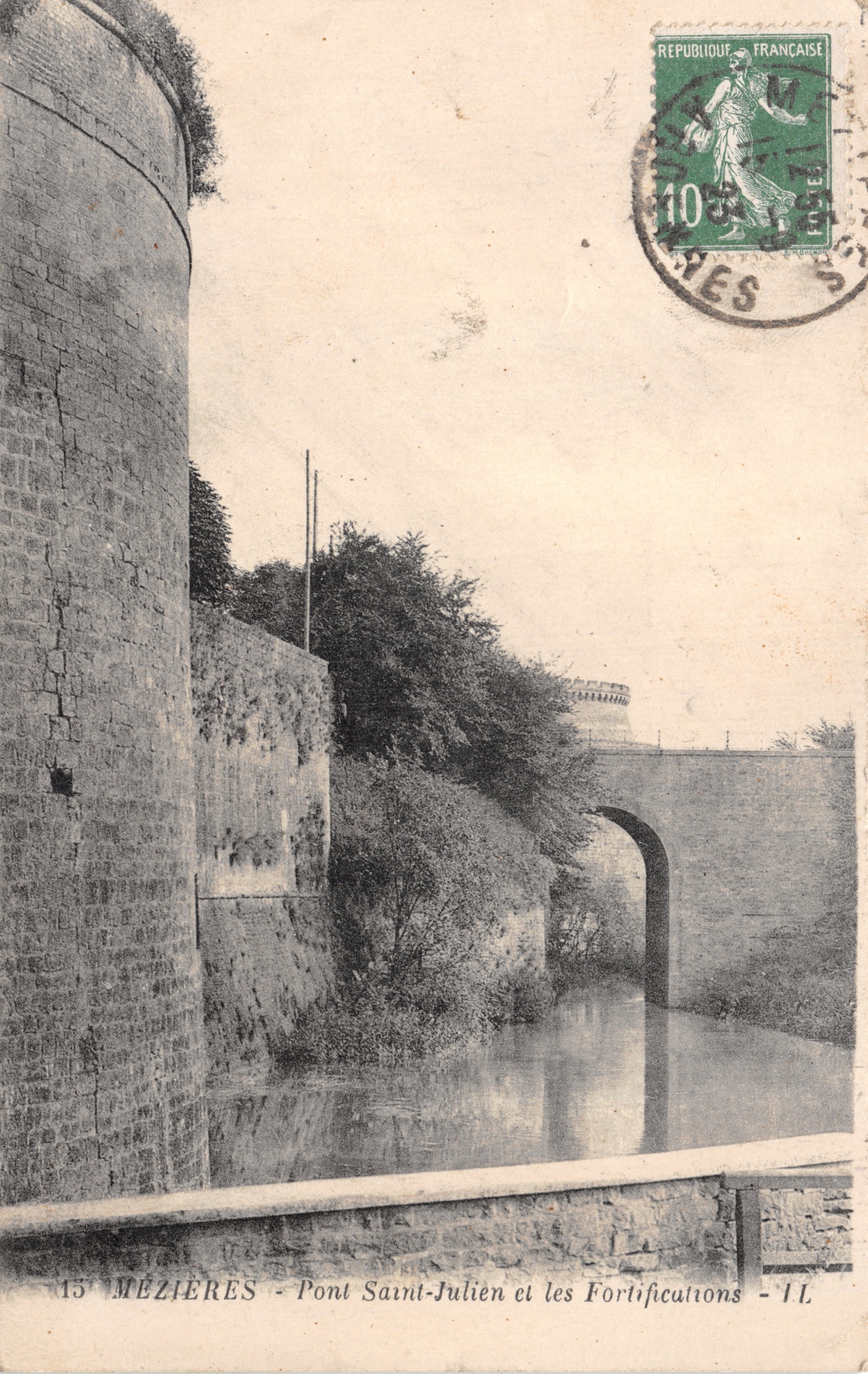 Mézières - Brücke Saint-Julien und die Festungen — Verlag T.L