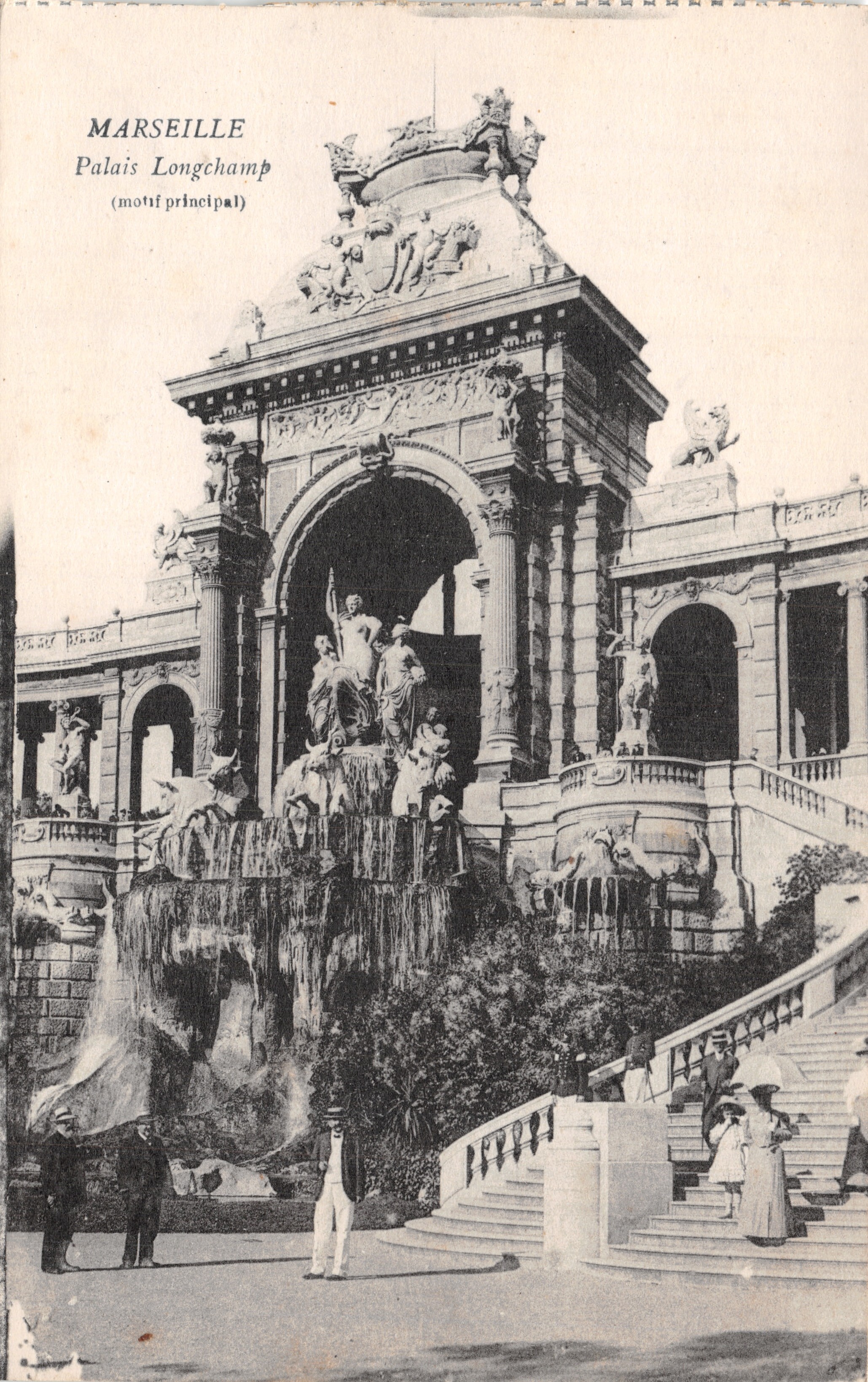 Marseille — Palais Longchamp (motif principal) — éditeur imprimeur non identifié
