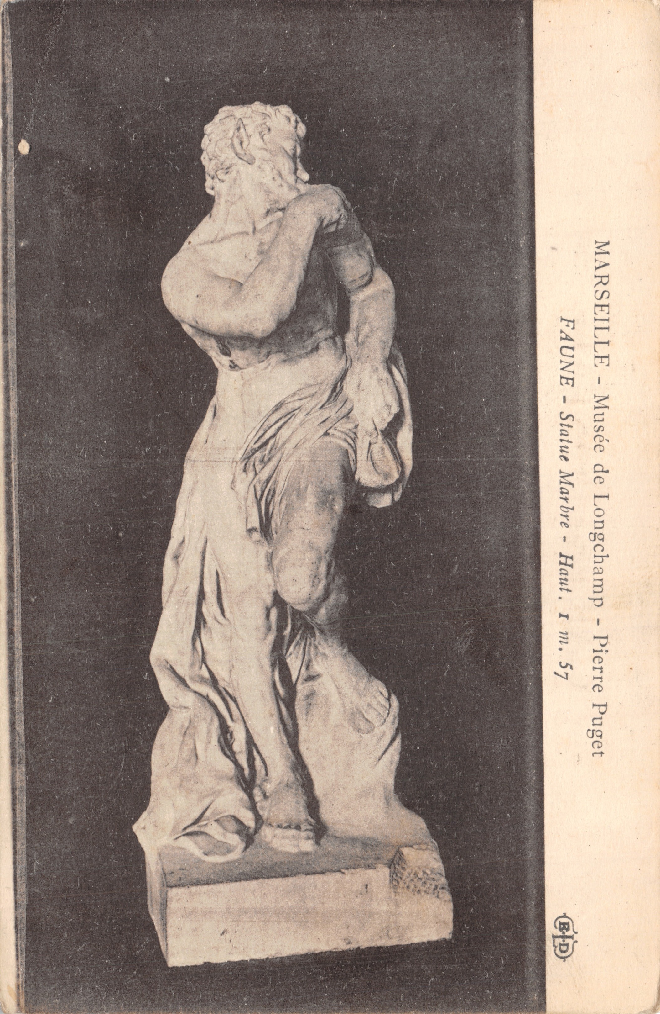 Fauno — Statua di Pierre Puget — Museo di Longchamp, Marsiglia