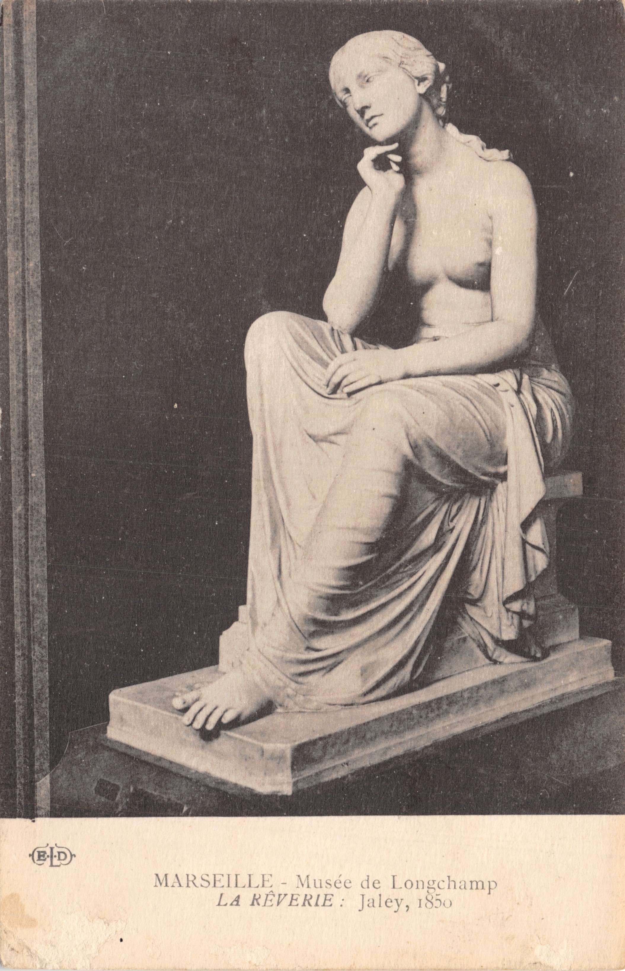 MARSEILLE - Musée de Longchamp — La Réverie, statue de Jalely, 1850