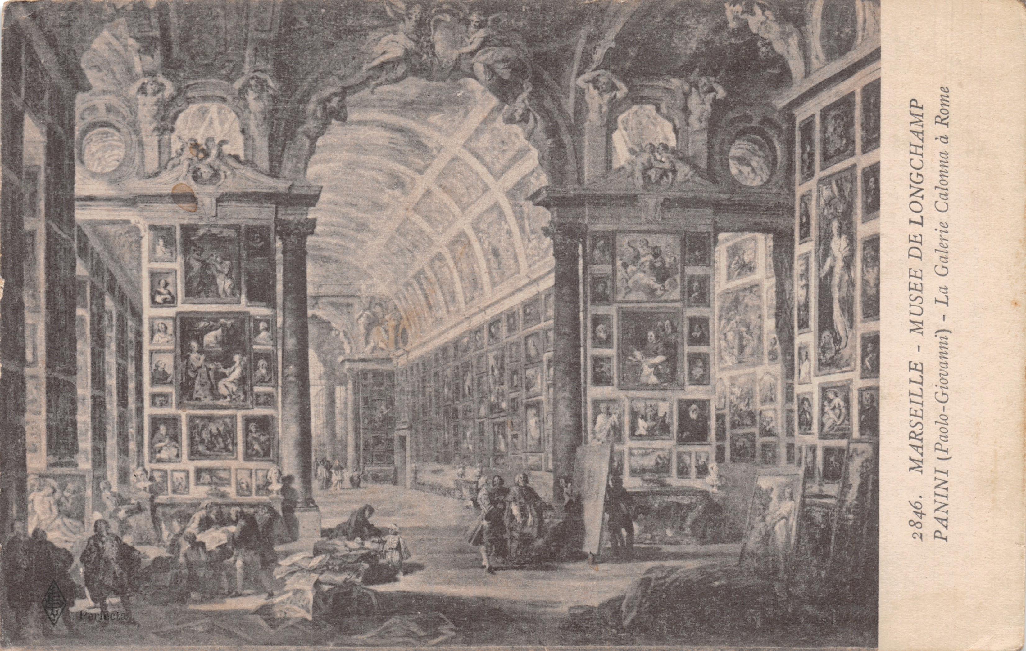 Galerie Giovanni a Roma — Interno di una galleria d'arte con opere d'arte — editore PANINI (Paolo-Giovanni) n°2846
