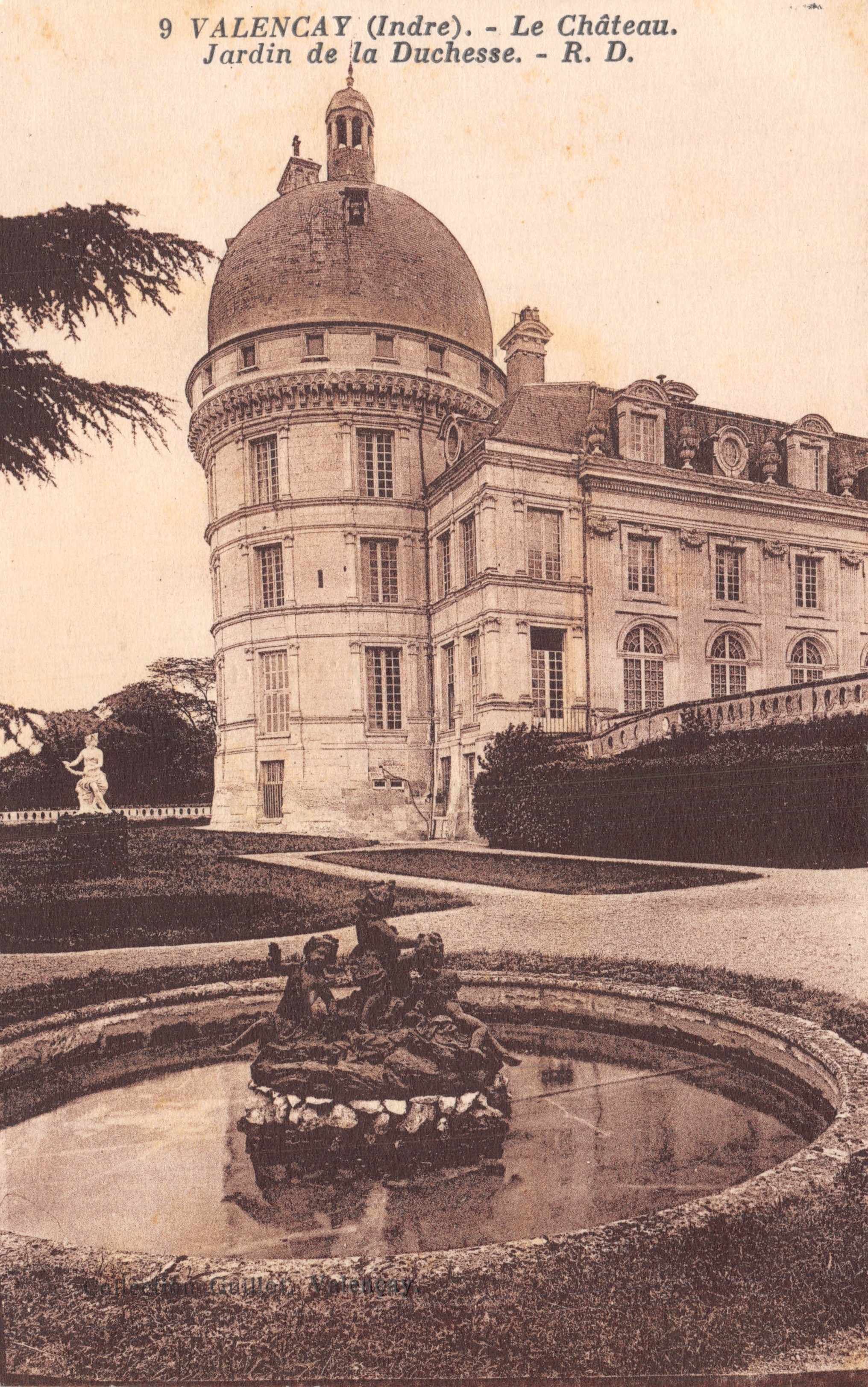 Valencay (Indre) — Het Kasteel, Tuin van de Hertogin — R. D