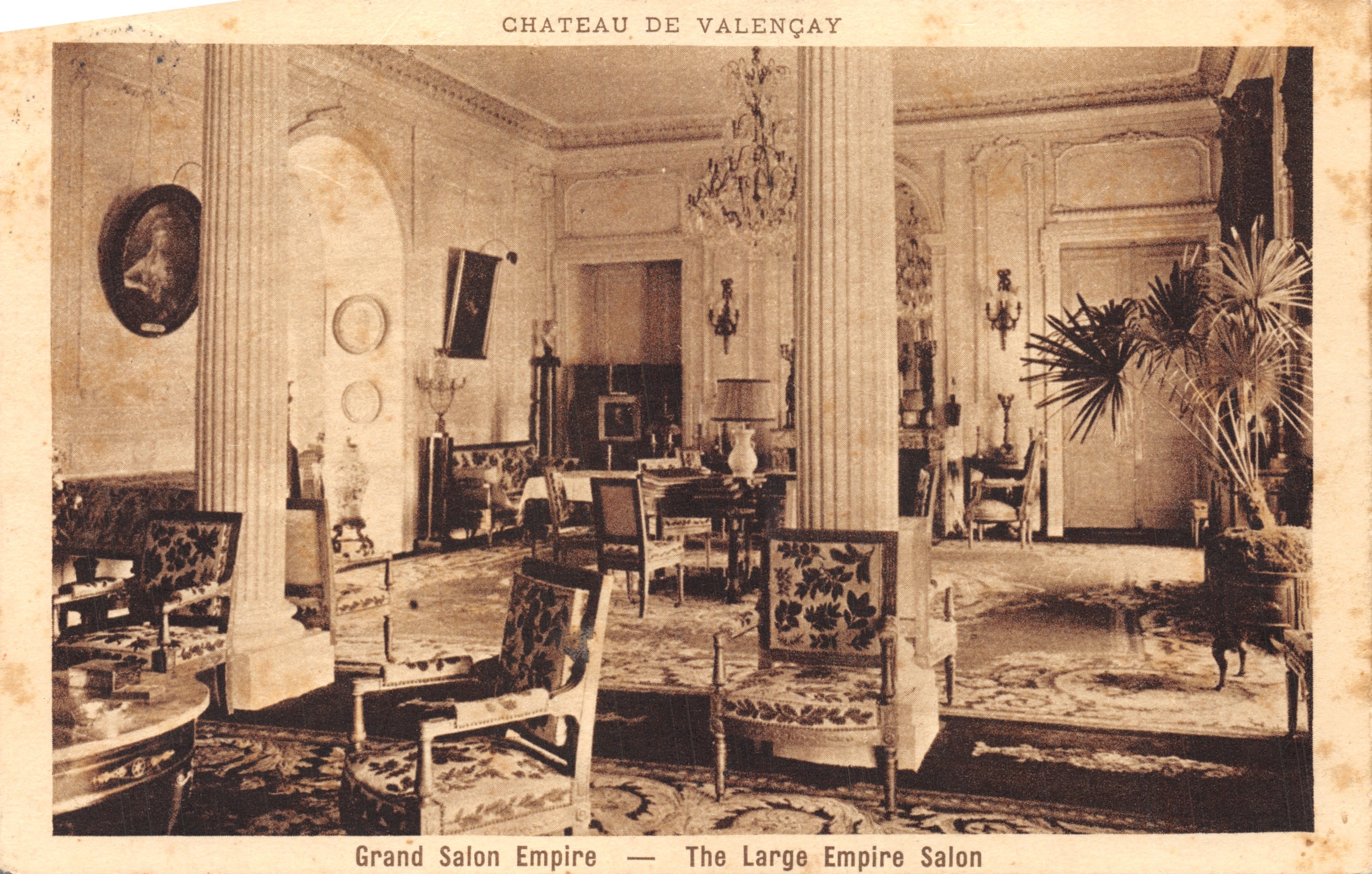 Château de Valençay — Grand Salon Empire — éditeur Imp. Braun, Paris