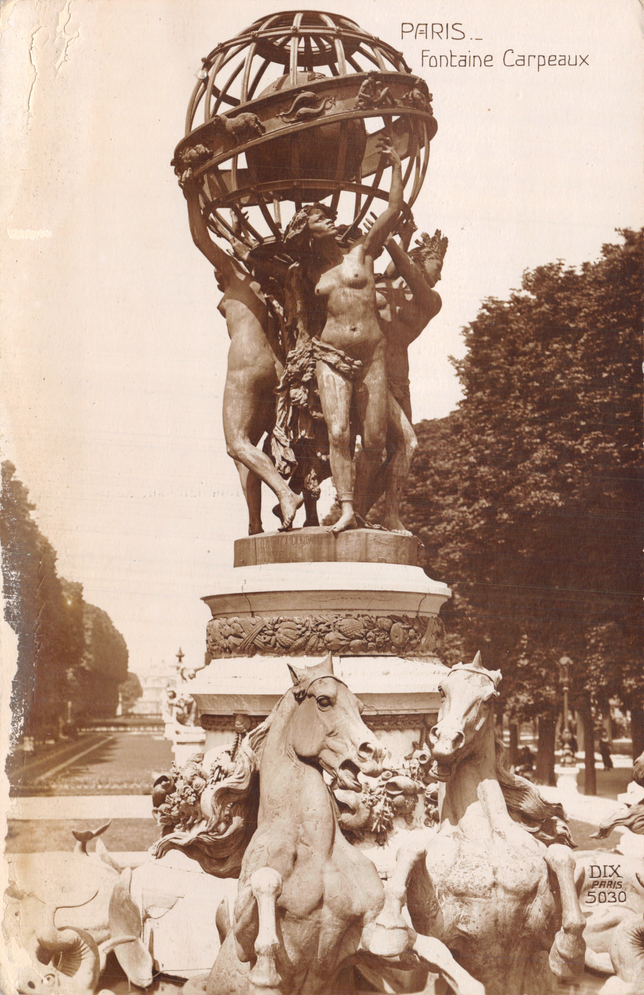 Paris — Fontaine Carpeaux — éditeur DIX PARIS, n° 5030