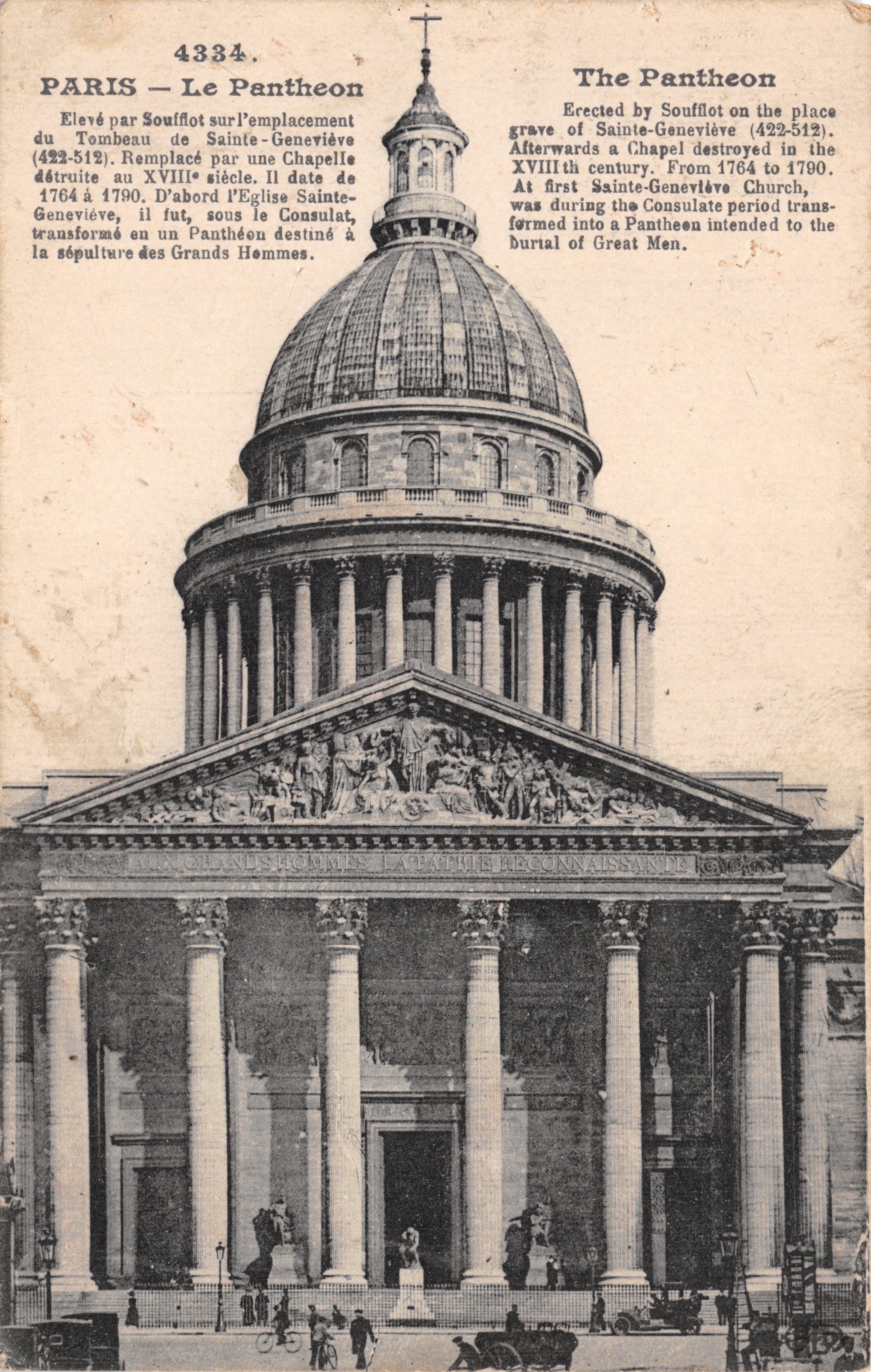 Paris — Le Panthéon — Éditeur M. Le Daley, n° 4334