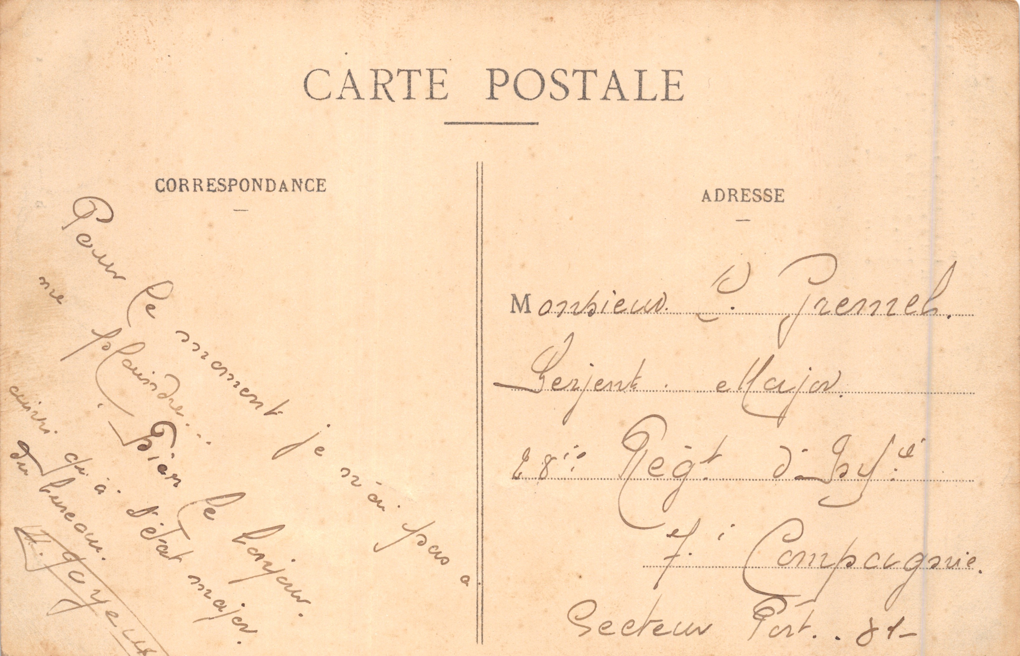 Toorn van Gallardon — ruïne van een middeleeuwse burcht — uitgever Ch. Foucault, Dreux, n°8 — Achterkant