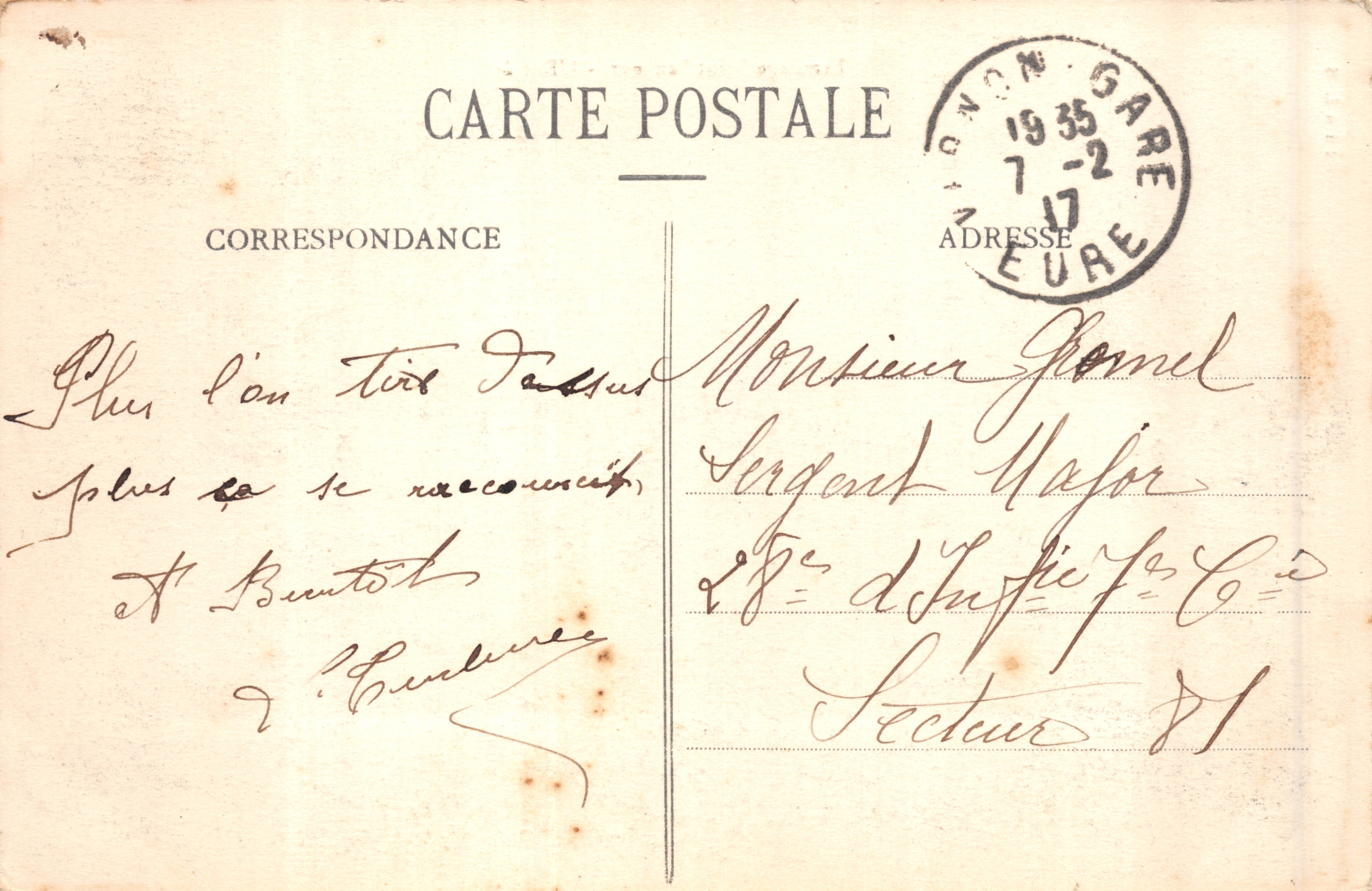 Ermitage Saint-Sauveur — L'ingresso — Edizione L. S — Verso