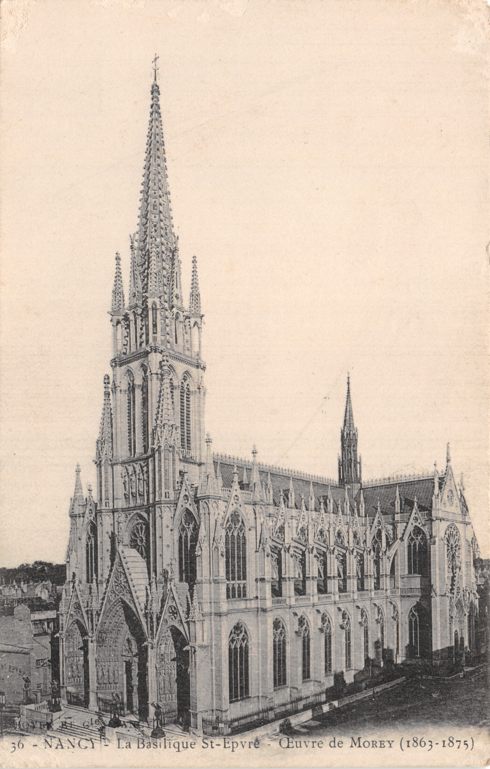 Nancy — La Basílica de San Épvre — Obra de Morey (1863-1875)