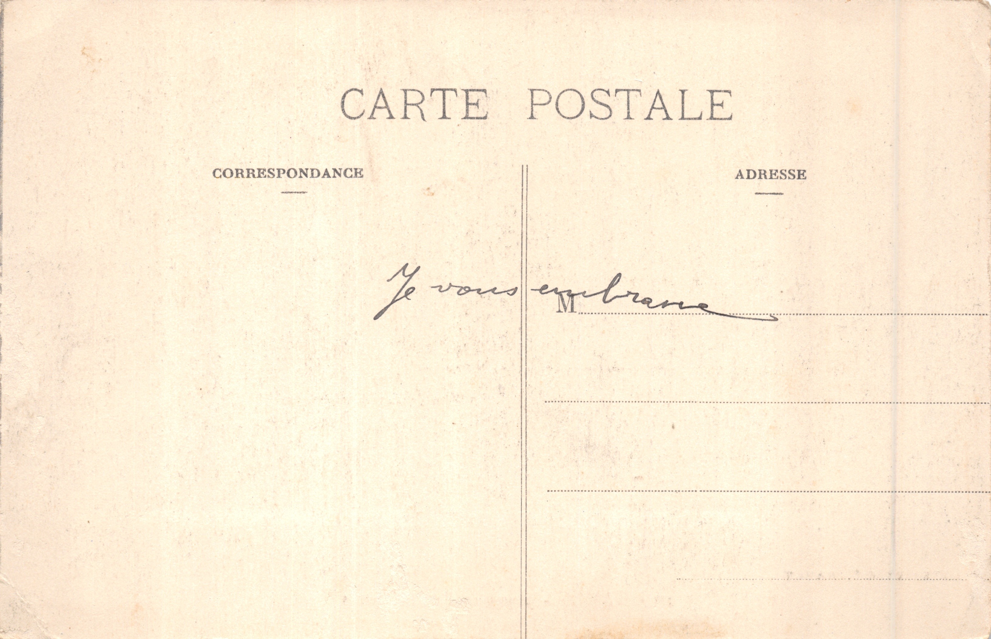 Nancy — Porte et Rue Stanislas — Royer et Cie, Nancy — Verso
